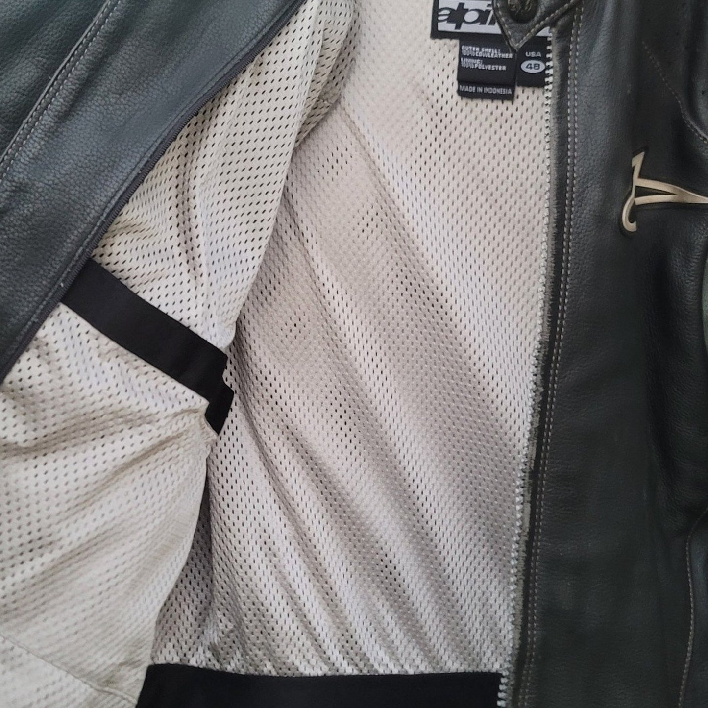 Vtg Alpinestars Padded Protective Motorcycle Leather Jacket