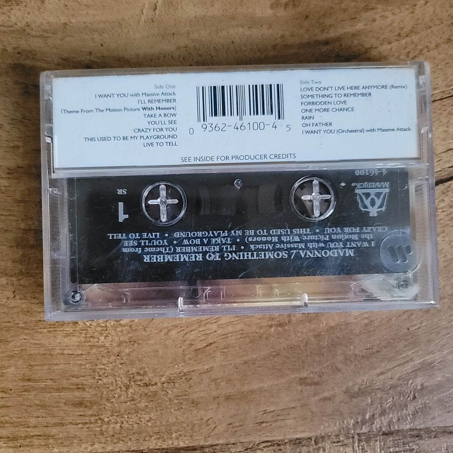 Vtg 1995 Madonna SOMETHING TO REMEMBER Cassette Tape