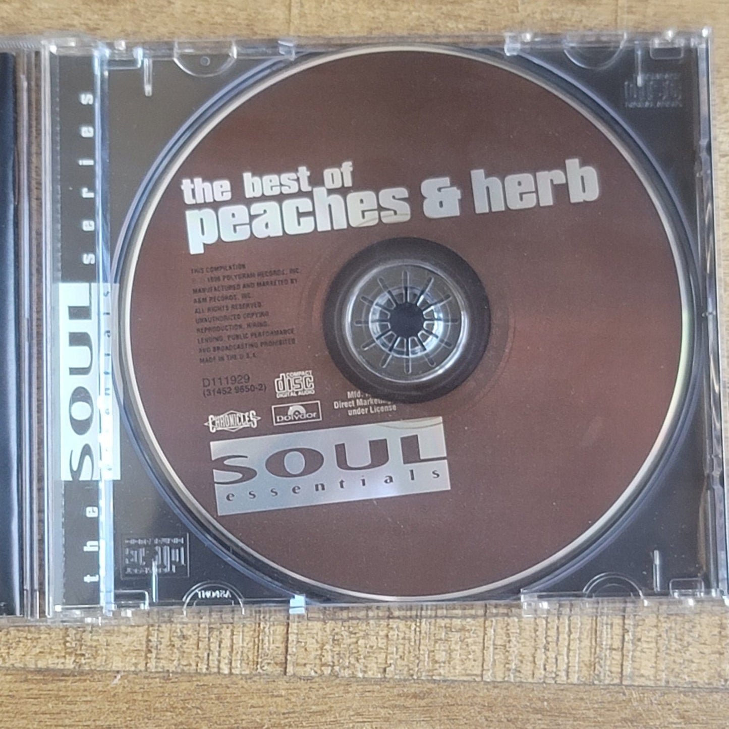 Vtg 1996 Peaches & Herb THE BEST OF PEACHES & HERB CD