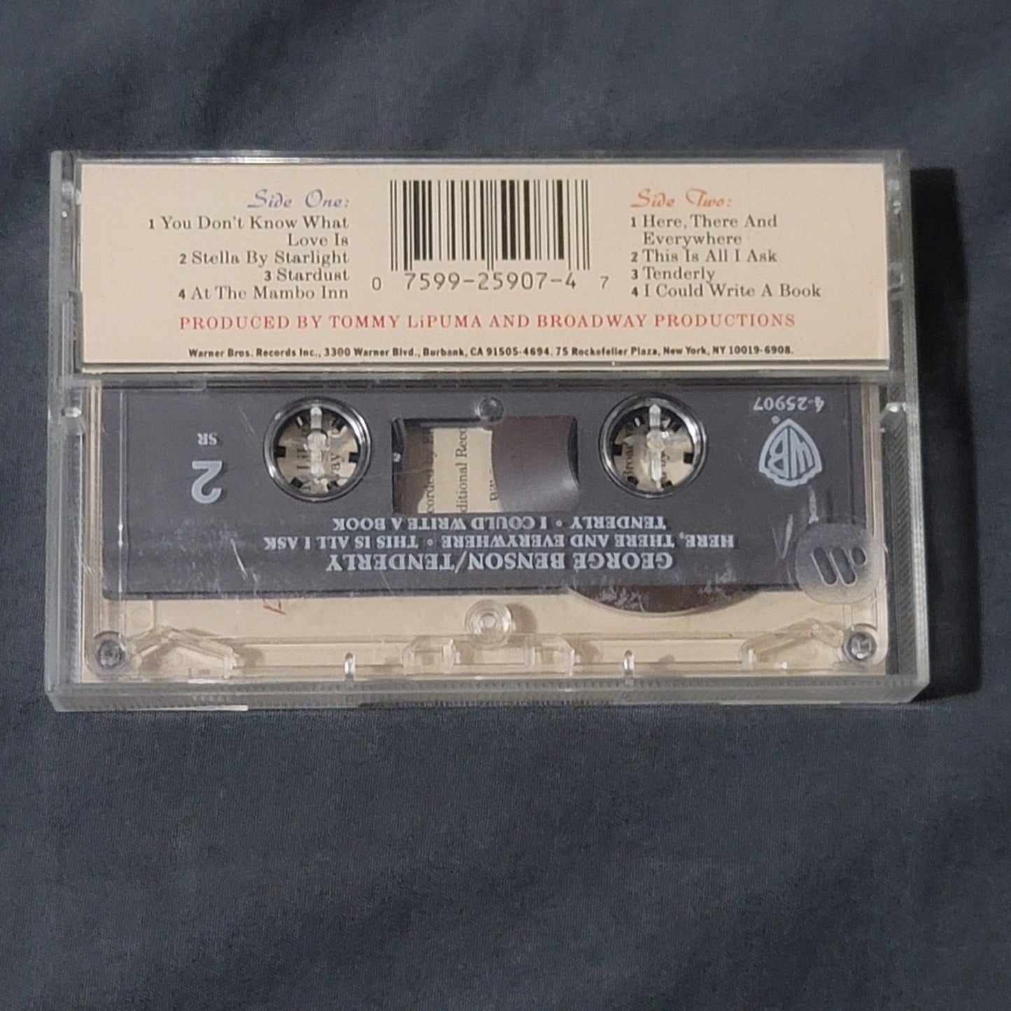 Vtg 1989 George Benson TWICE THE LOVE Cassette Tape