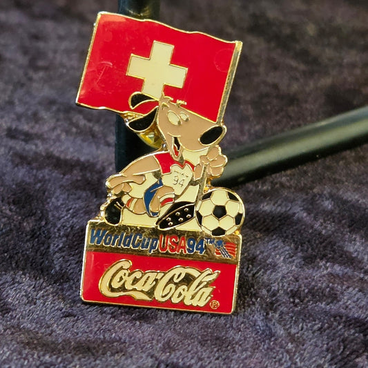 Vtg 1994 Coca-Cola Switzerland World Cup Soccer Pin