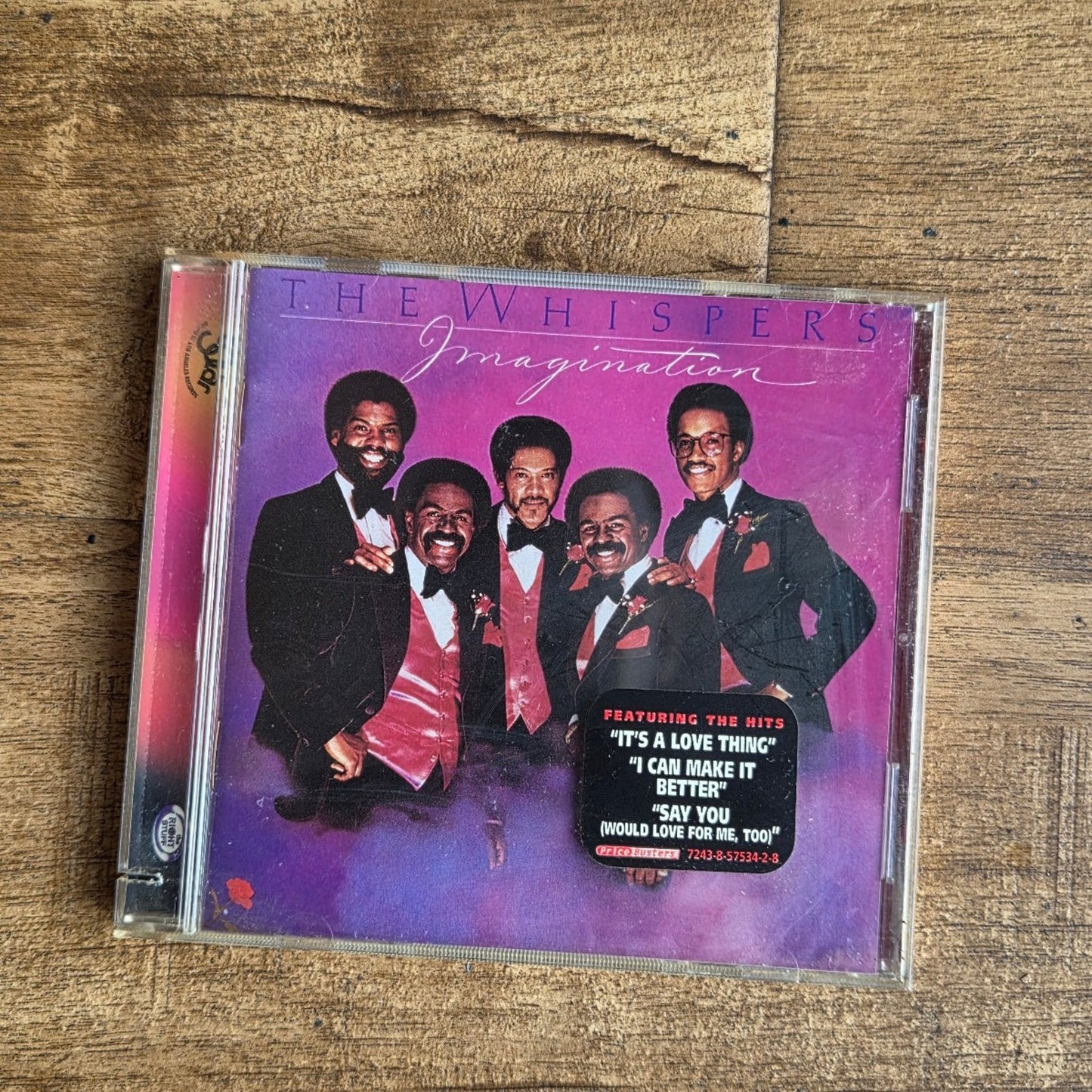 Vtg 1980 The Whispers IMAGINATION CD w/HYPE STICKER
