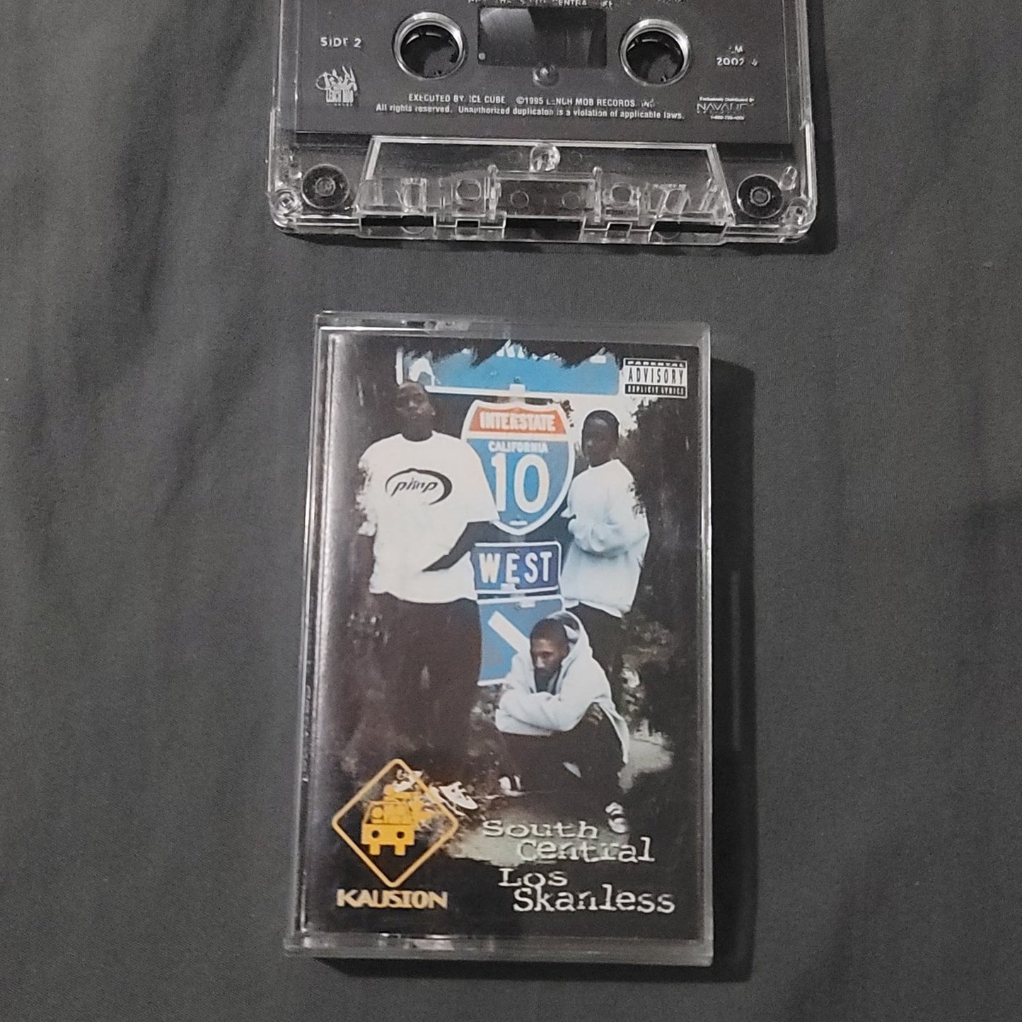 Vtg 1995 Kausion South Central Los Skanless Cassette Tape Gangsta Rap Ice Cube