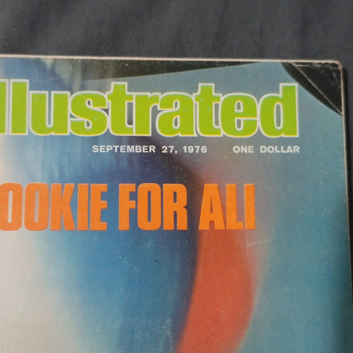 Vtg 1976 Sports Illustrated Magazine Signed Ken Norton Cover