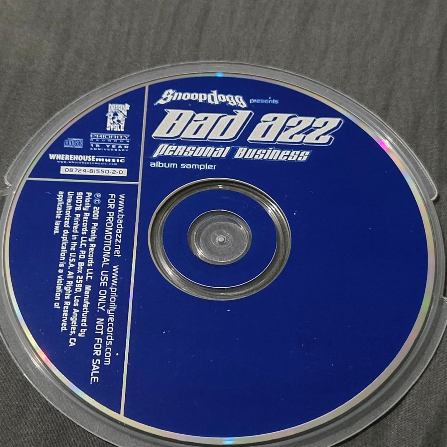 Vtg 2001 Bad Azz PERSONAL BUSINESS PROMO SAMPLER CD Hip Hop Rap