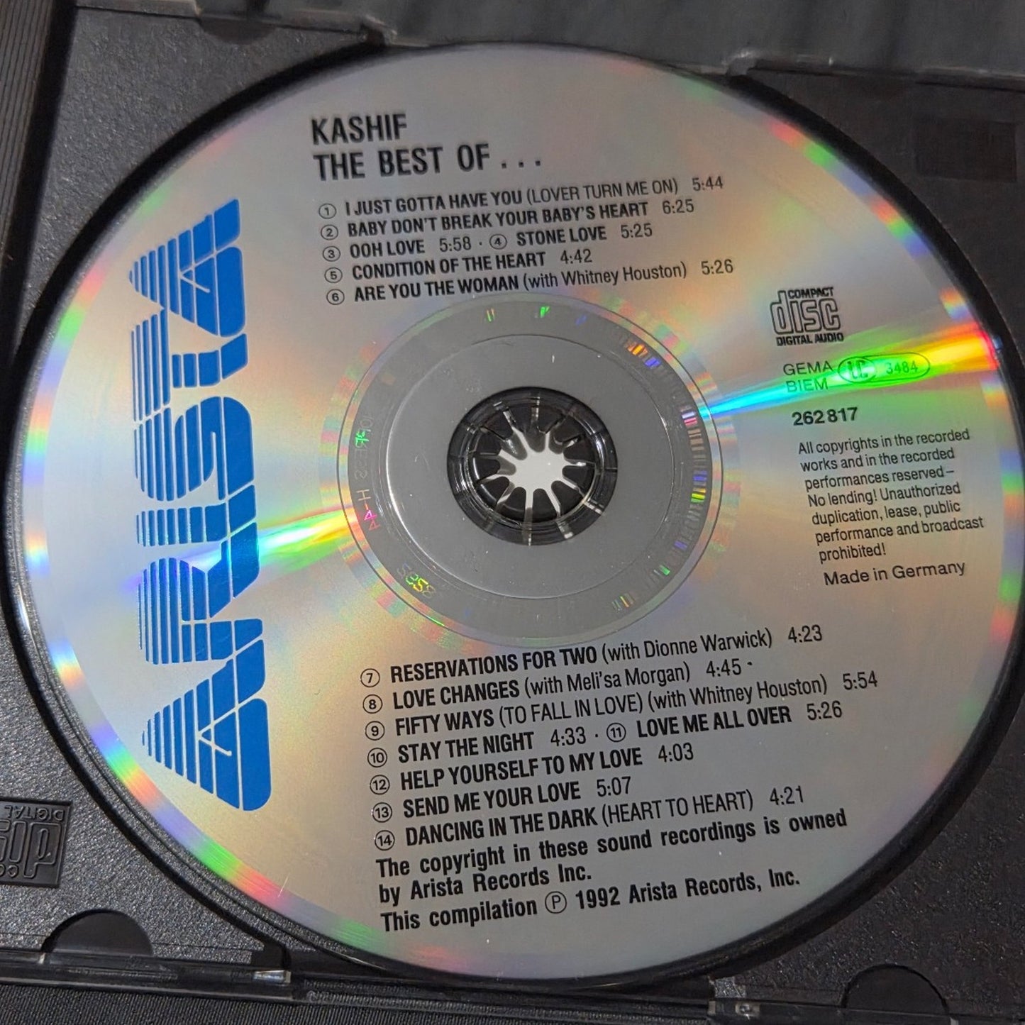 Vtg 1992 Kashif THE BEST OF KASHIF CD (GERMAN IMPORT)