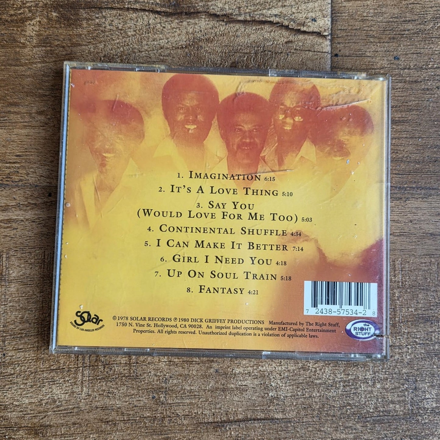 Vtg 1980 The Whispers IMAGINATION CD w/HYPE STICKER