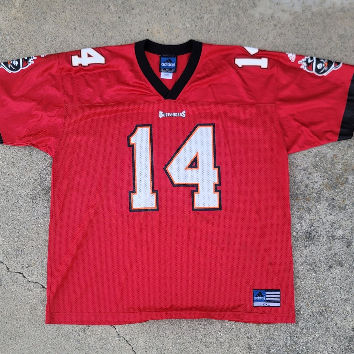 Vtg Adidas Tampa Bay Buccaneers Brad Johnson Football Jersey NFL
