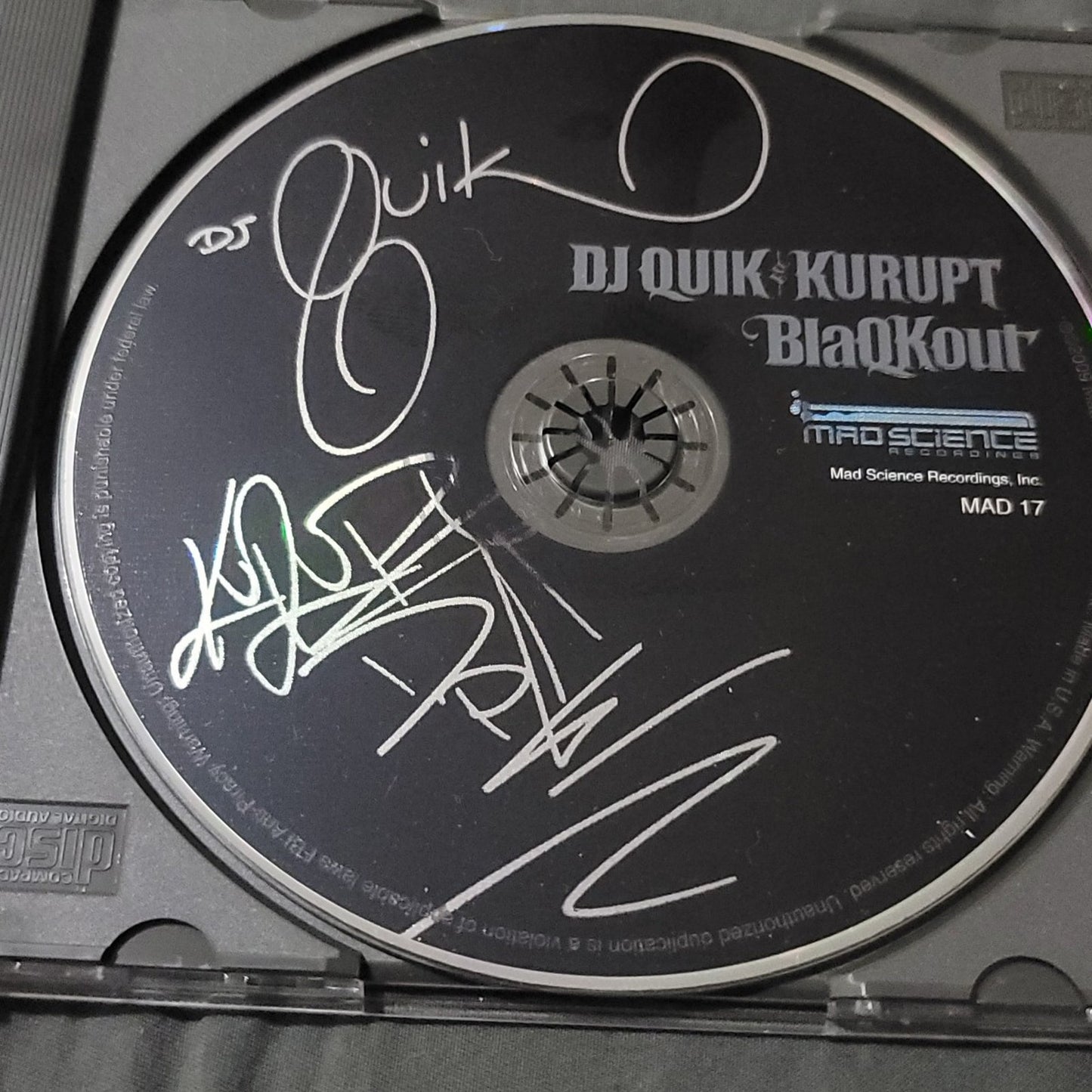 DJ Quik & Kurupt BLAQKOUT CD Hip Hop Rap