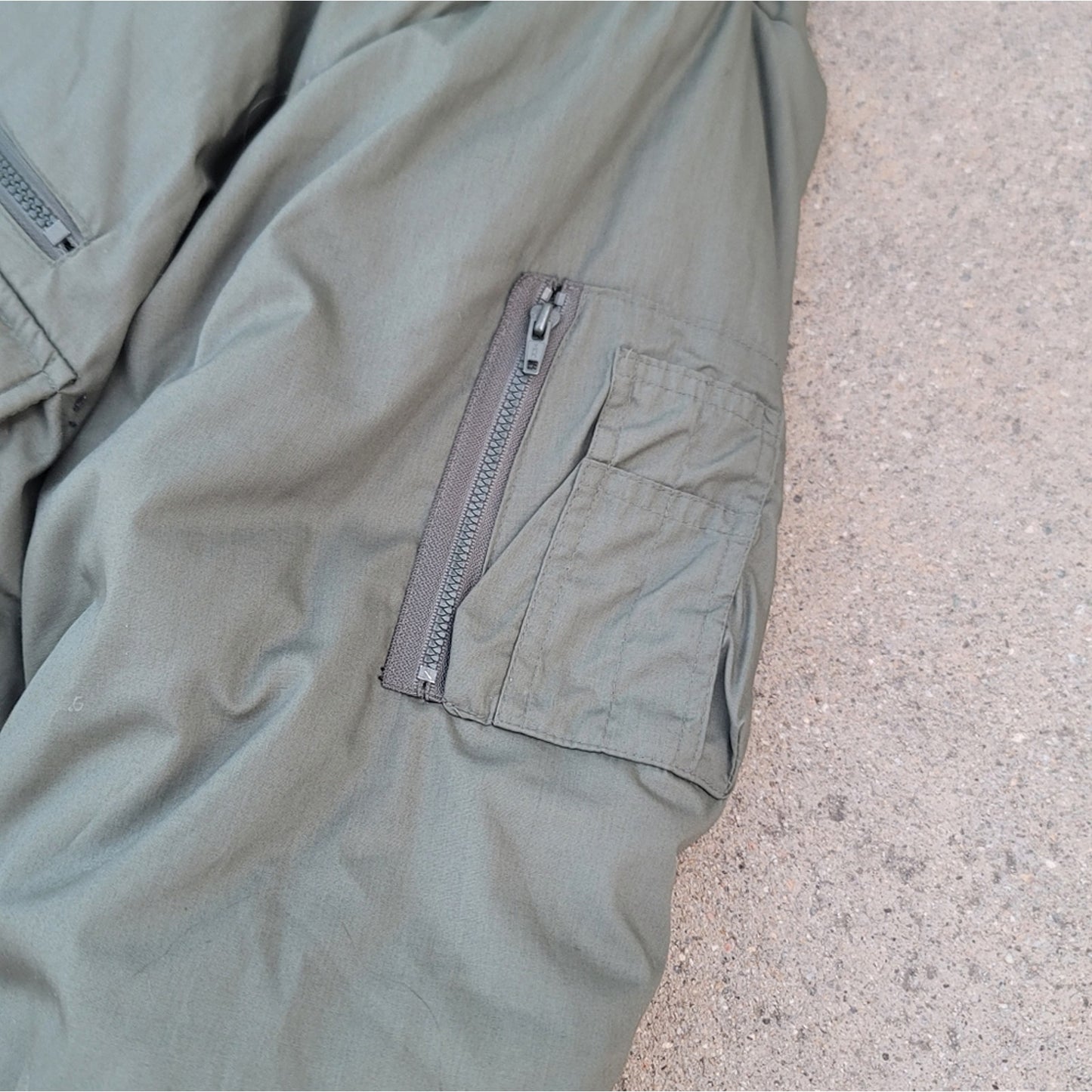 Vtg Camel Aircrews Only Goose down Feathers Aviator Bomber Jacket