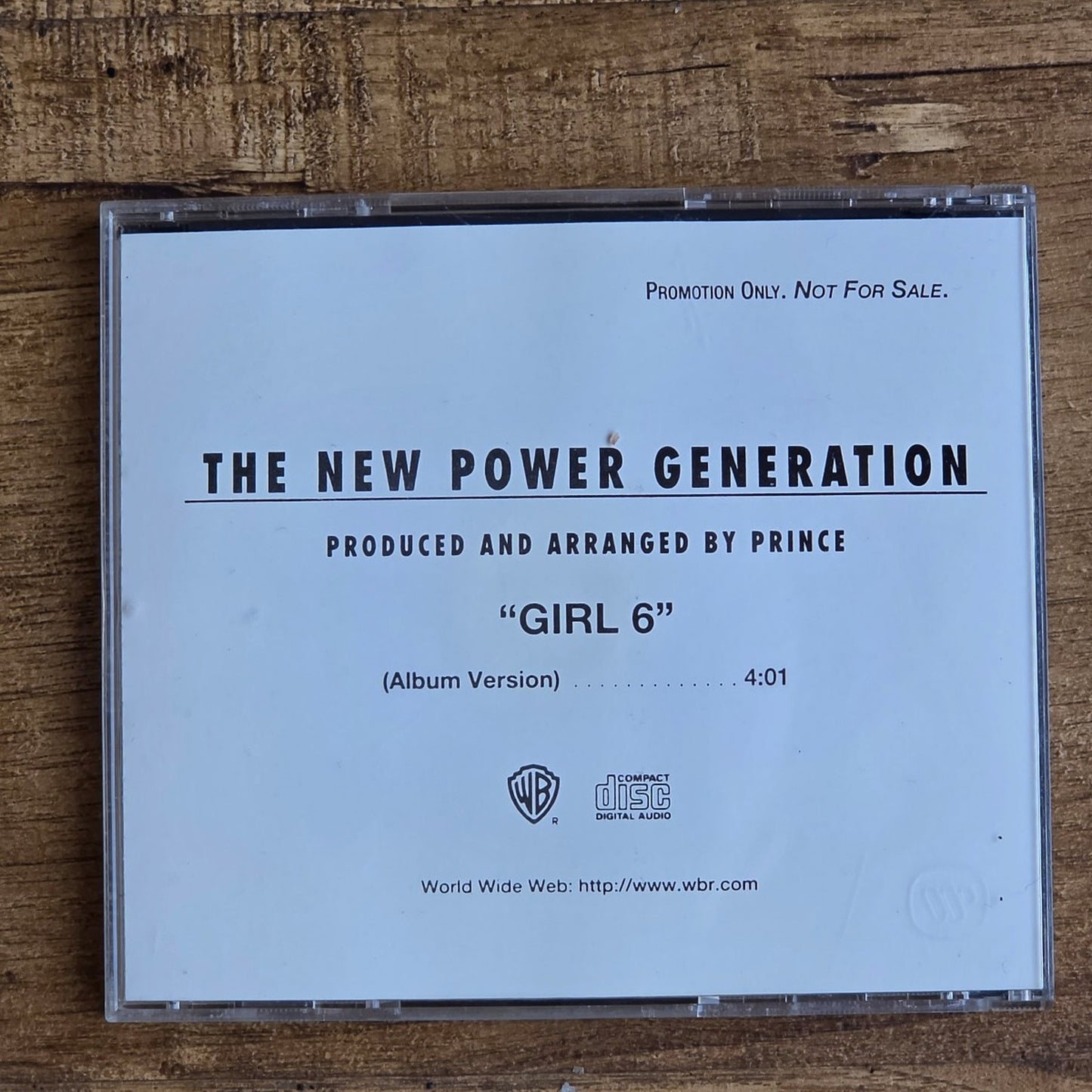 Vtg 1996 Prince The New Power Generation GIRL 6 PROMO CD SINGLE