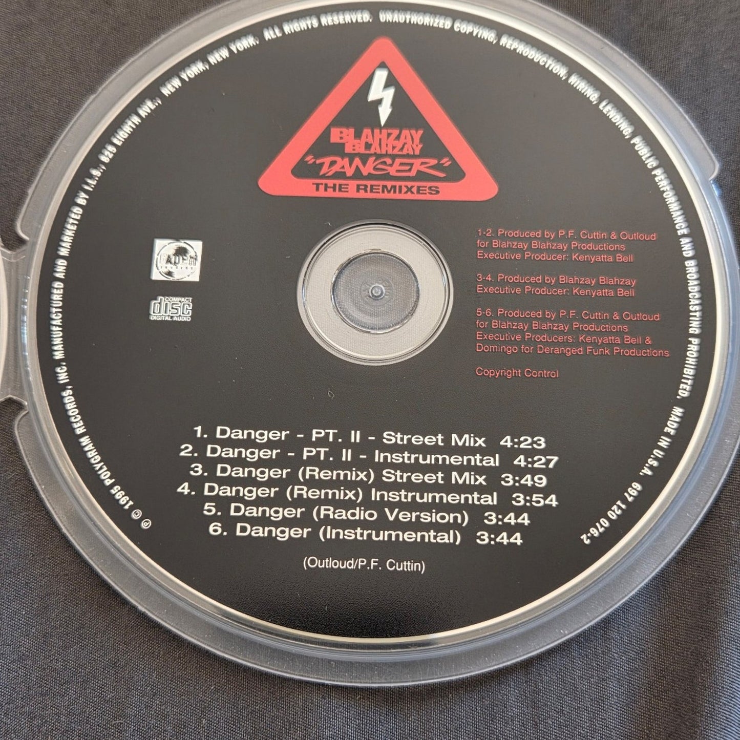 Vtg 1995 Blahzay Blahzay DANGER THE REMIXES MAXI SINGLE CD RAP HIP HOP