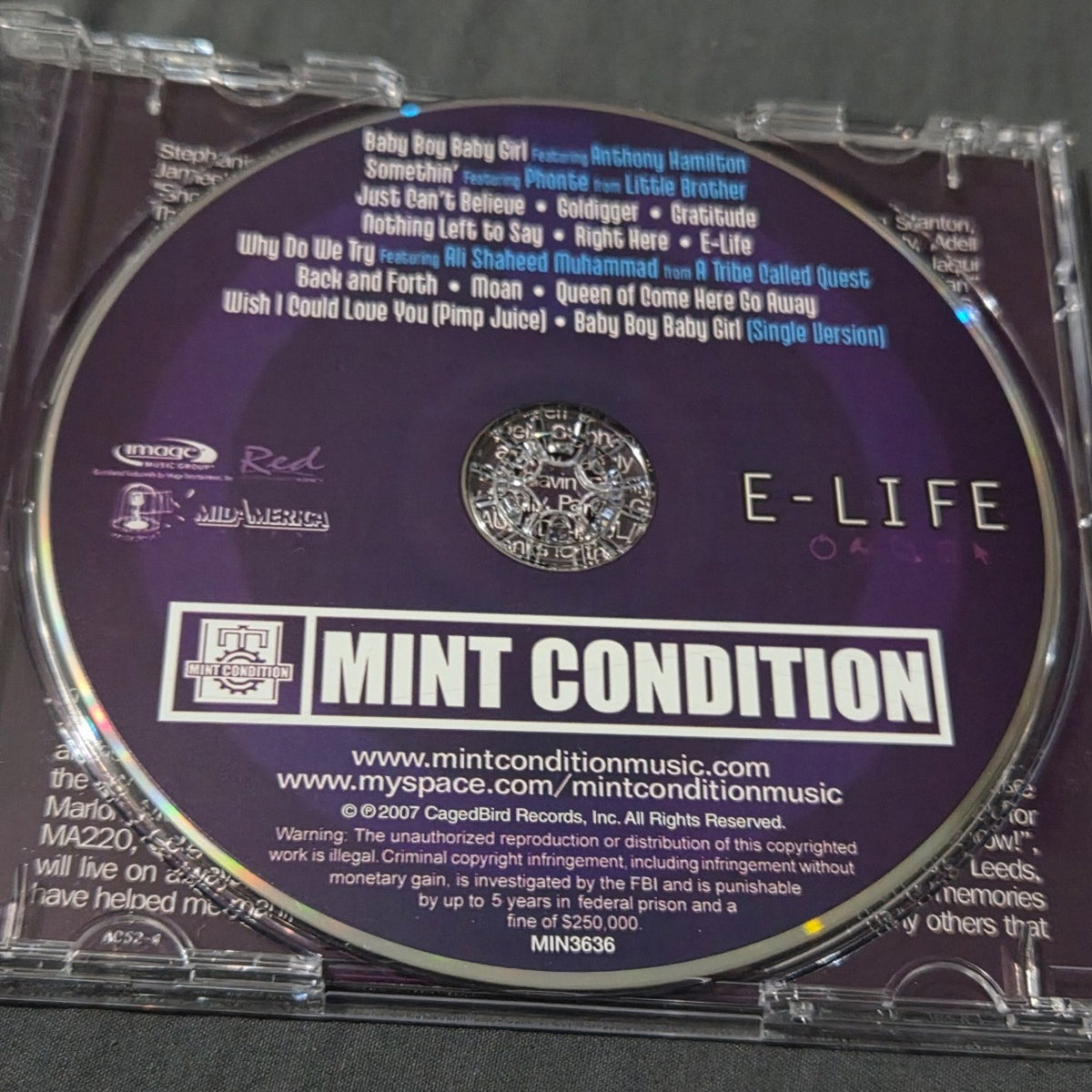 Mint Condition E-Life CD