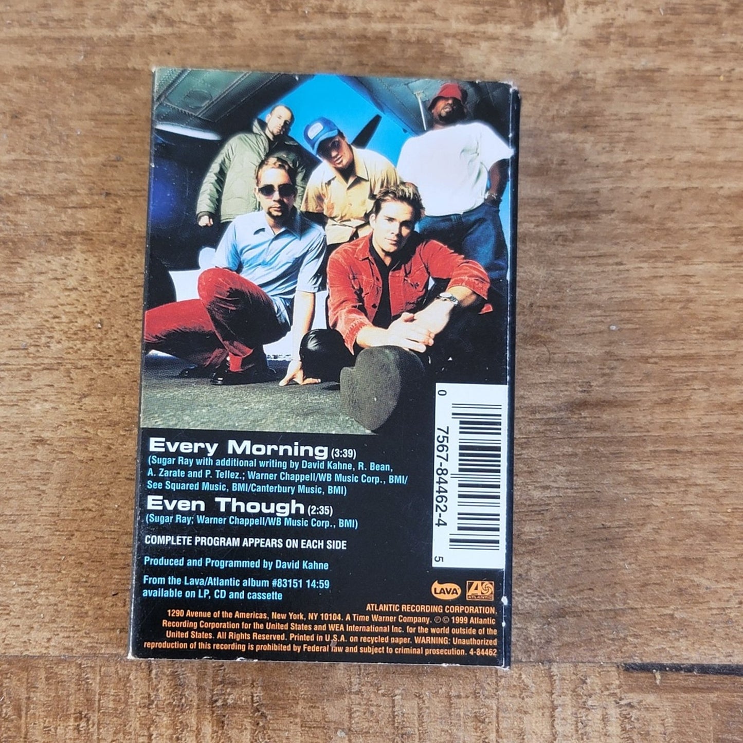 Vtg 1999 Sugar Ray Every Morning/Even Though Single Cassette Tape