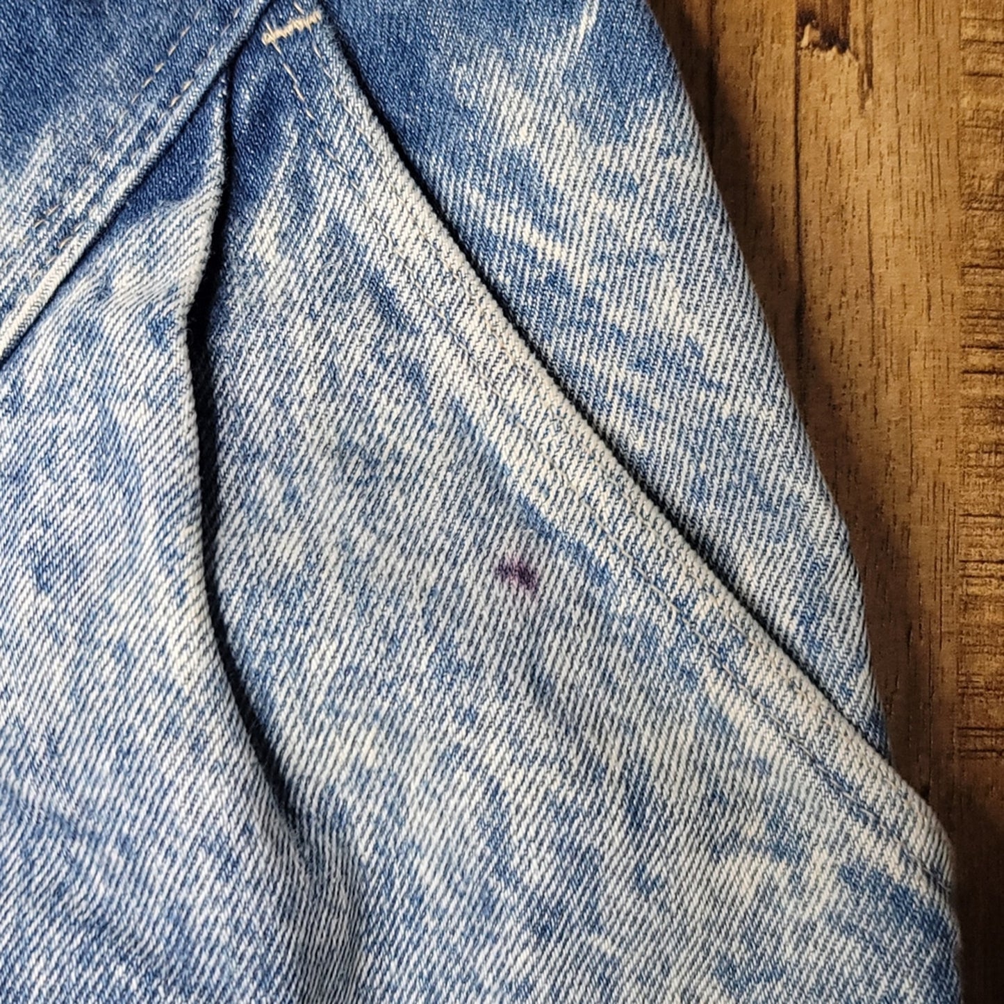 Vtg Candie's Acid Washed Denim Pencil Skirt
