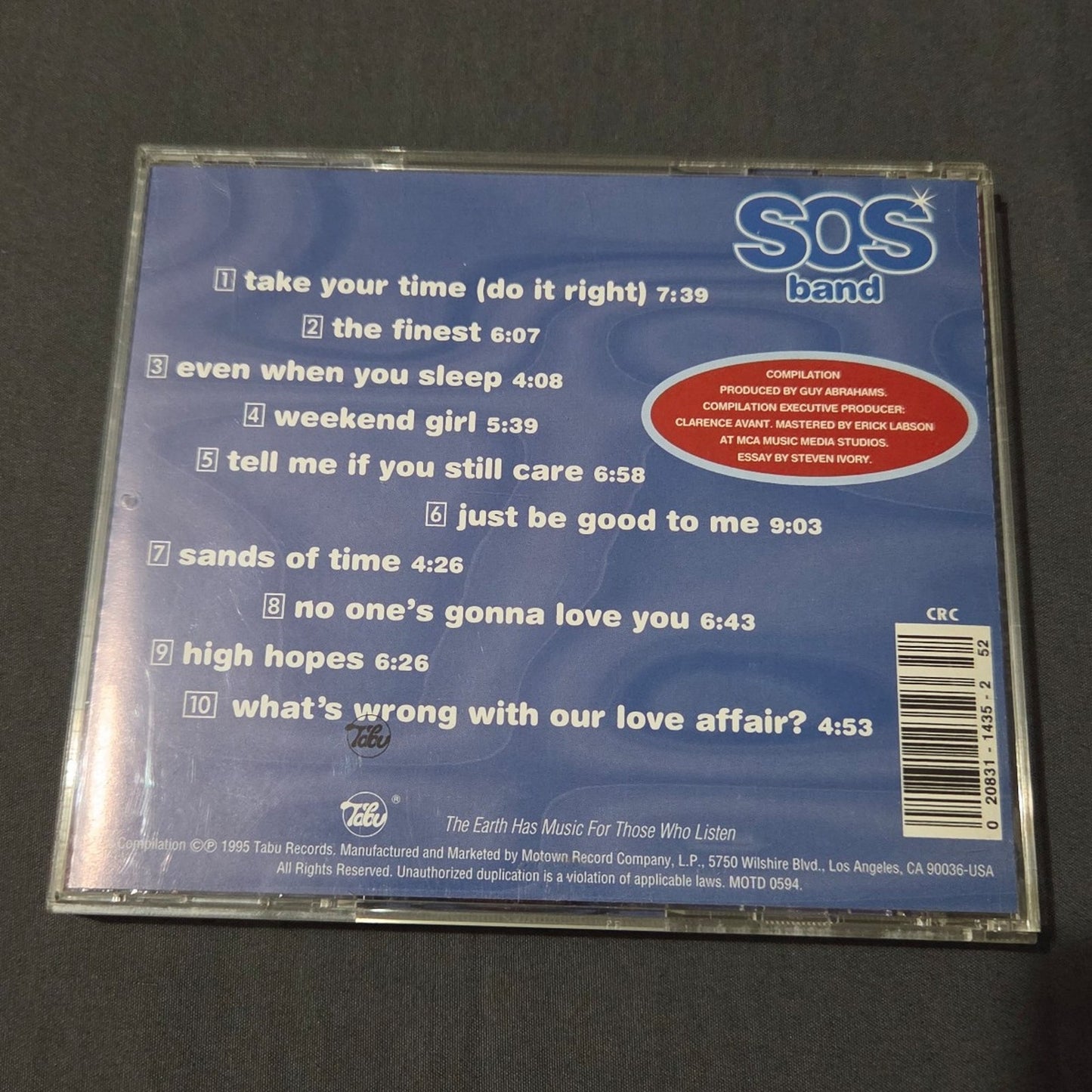 Vtg 1996 THE BEST OF S.O.S BAND CD