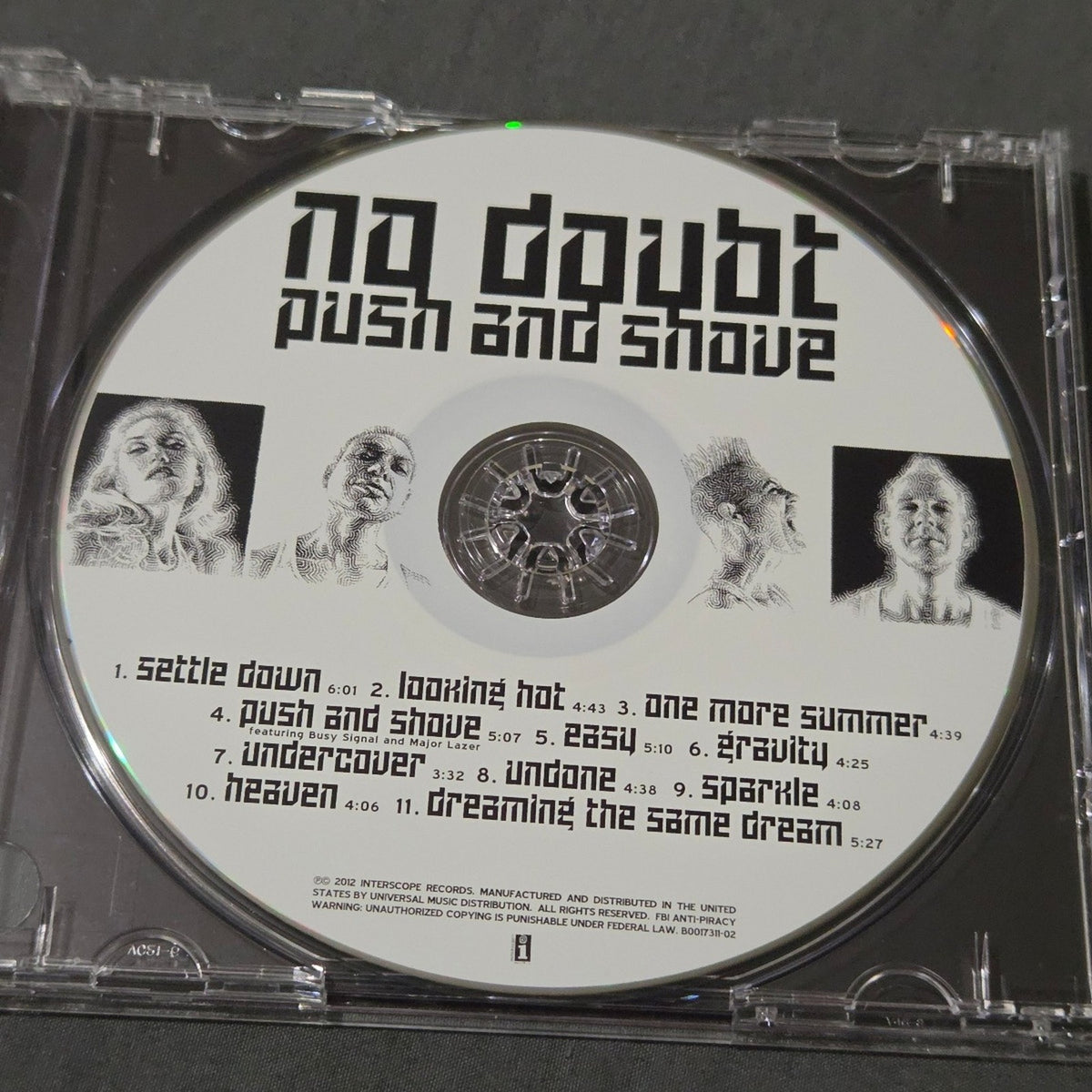 No Doubt Push and Shove Promo CD
