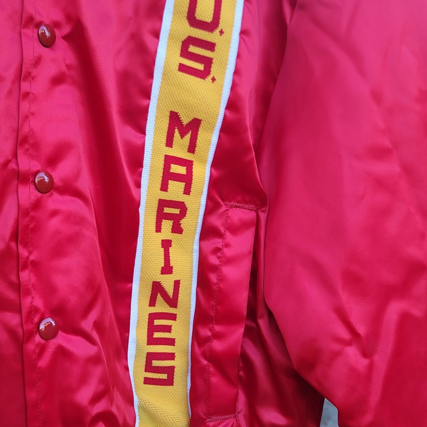 Vtg 80s US Marines Bomber Jacket