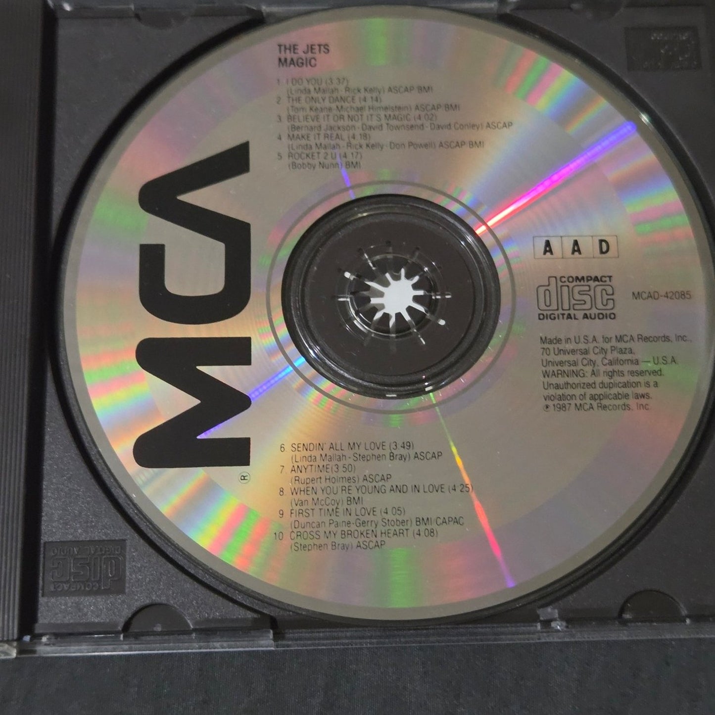 Vtg 1987 The Jets MAGIC CD