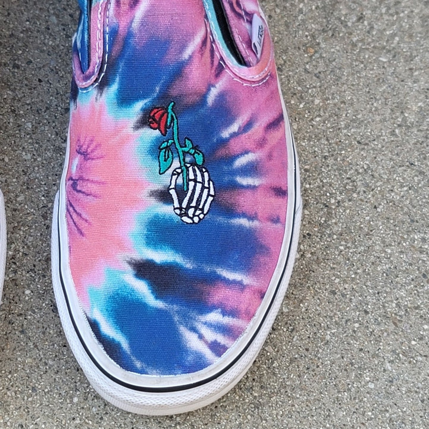 VANS Jerry Garcia Grateful Dead Tie Dye Slip On Unisex Shoes