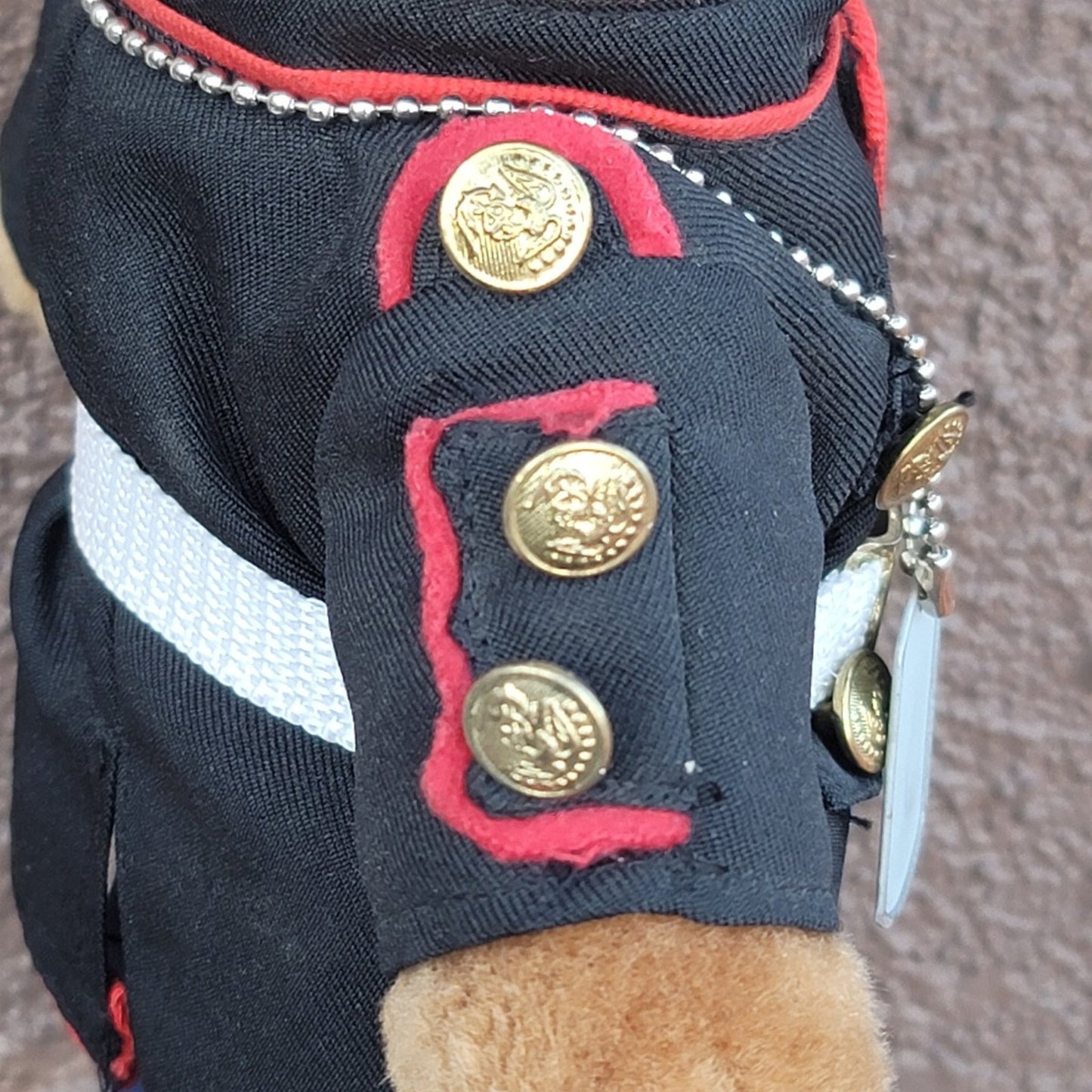 Vtg 12" Marines Corps Uniform Dress Teddy Bear Doll