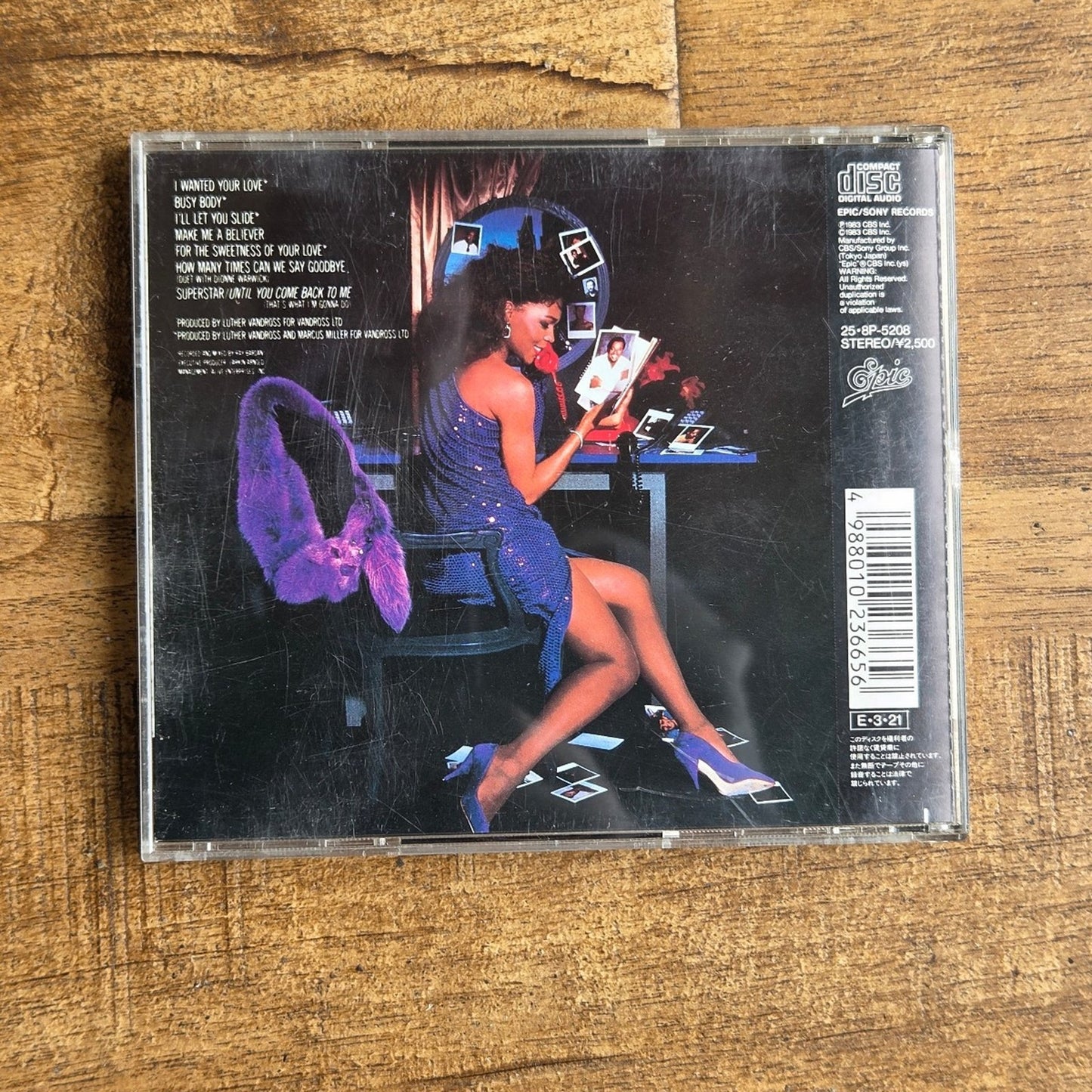 Vtg 1993 Luther Vandross BUSY BODY CD (JAPAN IMPORT)