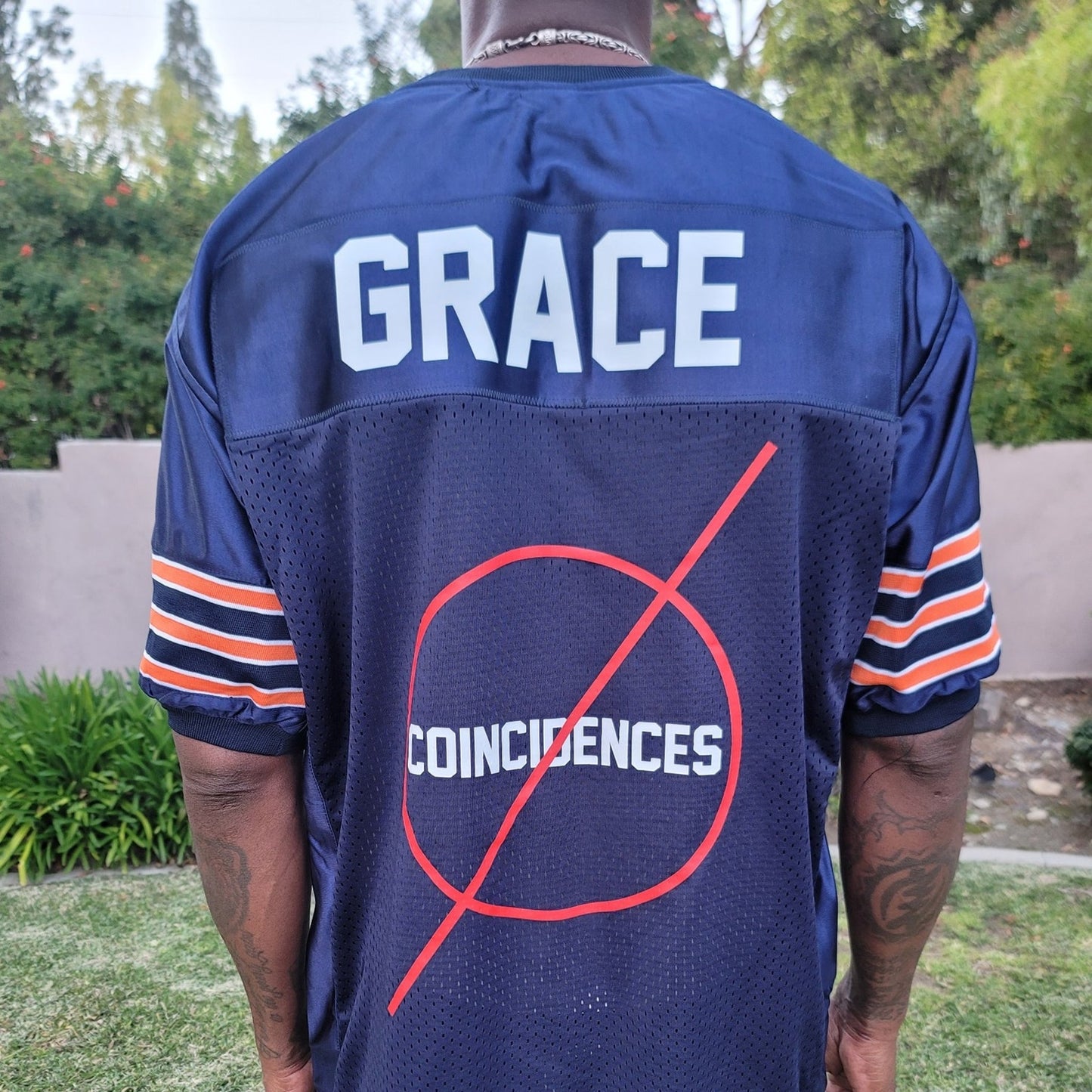 Continual Coincidences Brand Upcycled Vintage Football Jersey GRACE