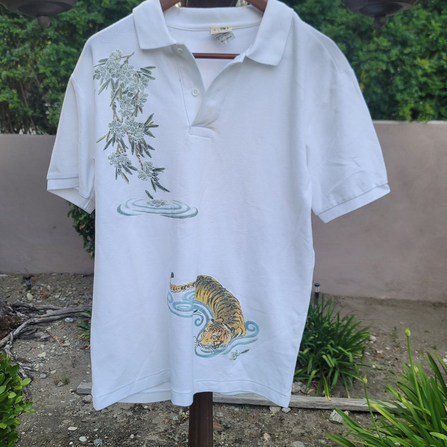 Vtg Japanese Brand Tigers Polo Shirt