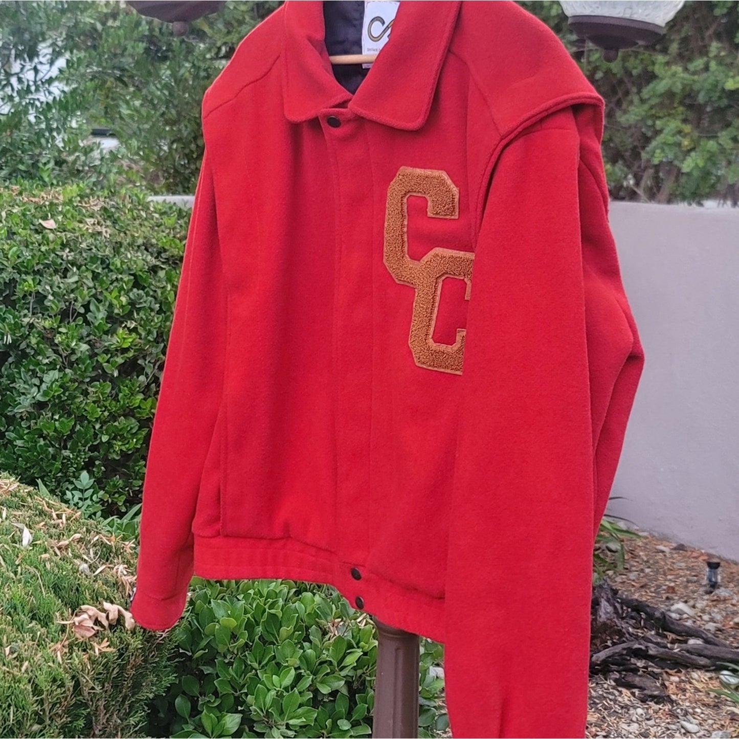 Continual Coincidences Brand Upcycled Vtg Wool Blend Bomber Jacket
