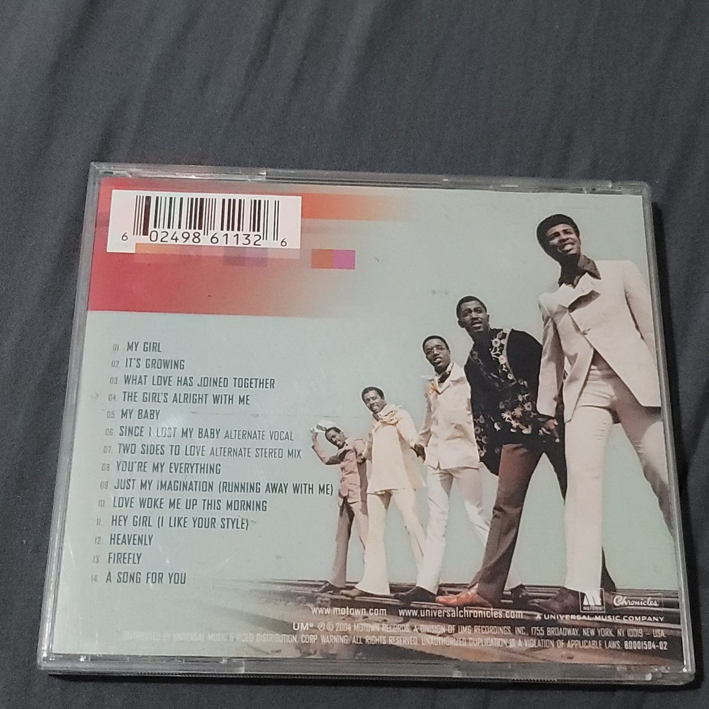 Vtg 2004 The Temptations LOVE SONGS CD