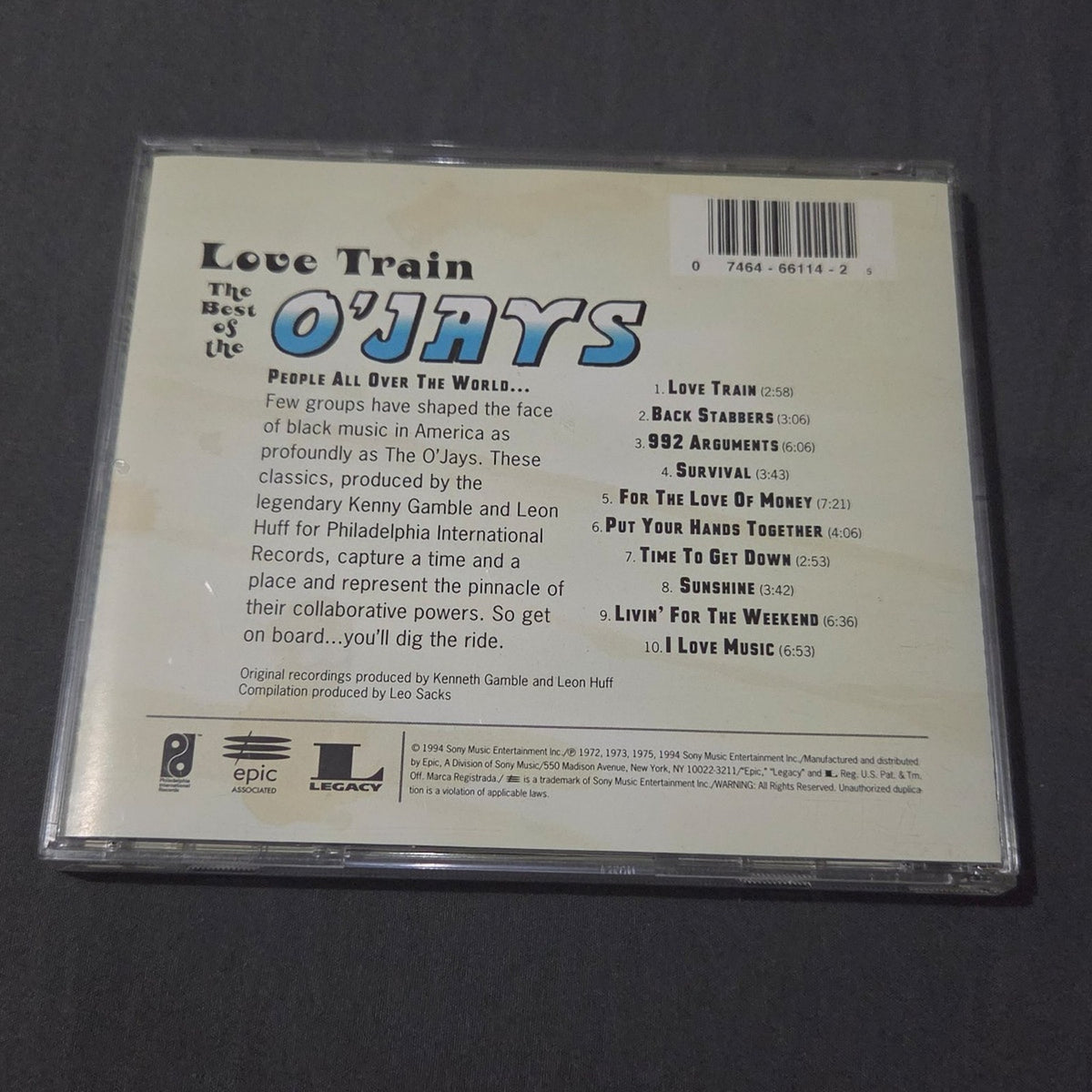 Vtg 1994 The O'Jays Love Train The Best of The O'Jays CD