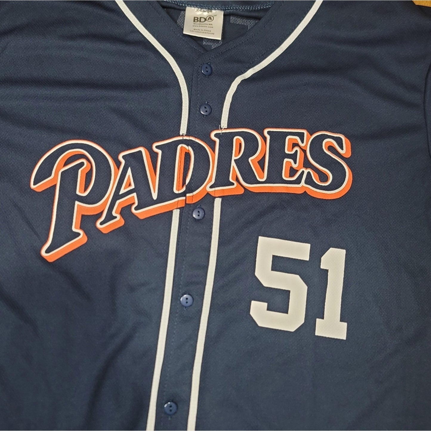 San Diego Padres Trevor Hoffman Baseball Jersey MLB SGA