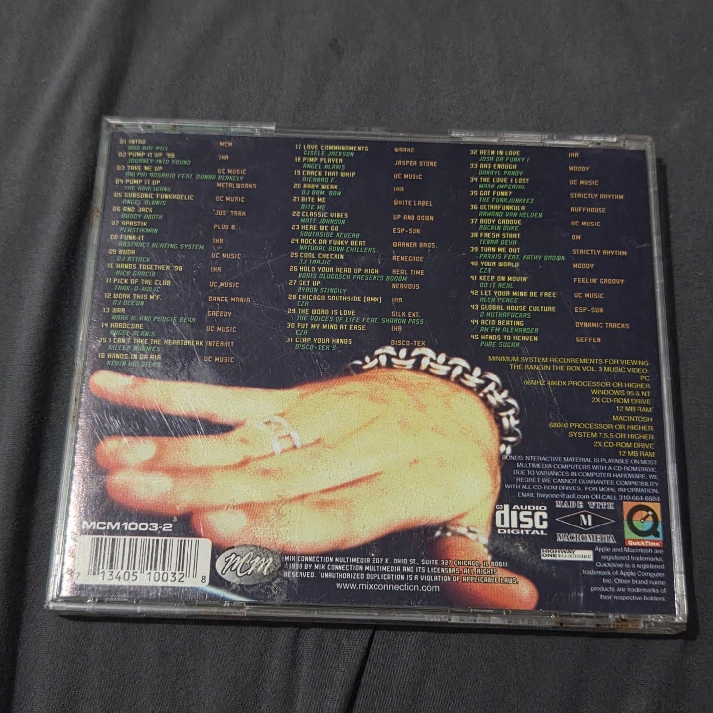 Vtg 1998 Bad Boy Bill BANGIN THE BOX VOL 3 CD HOUSE