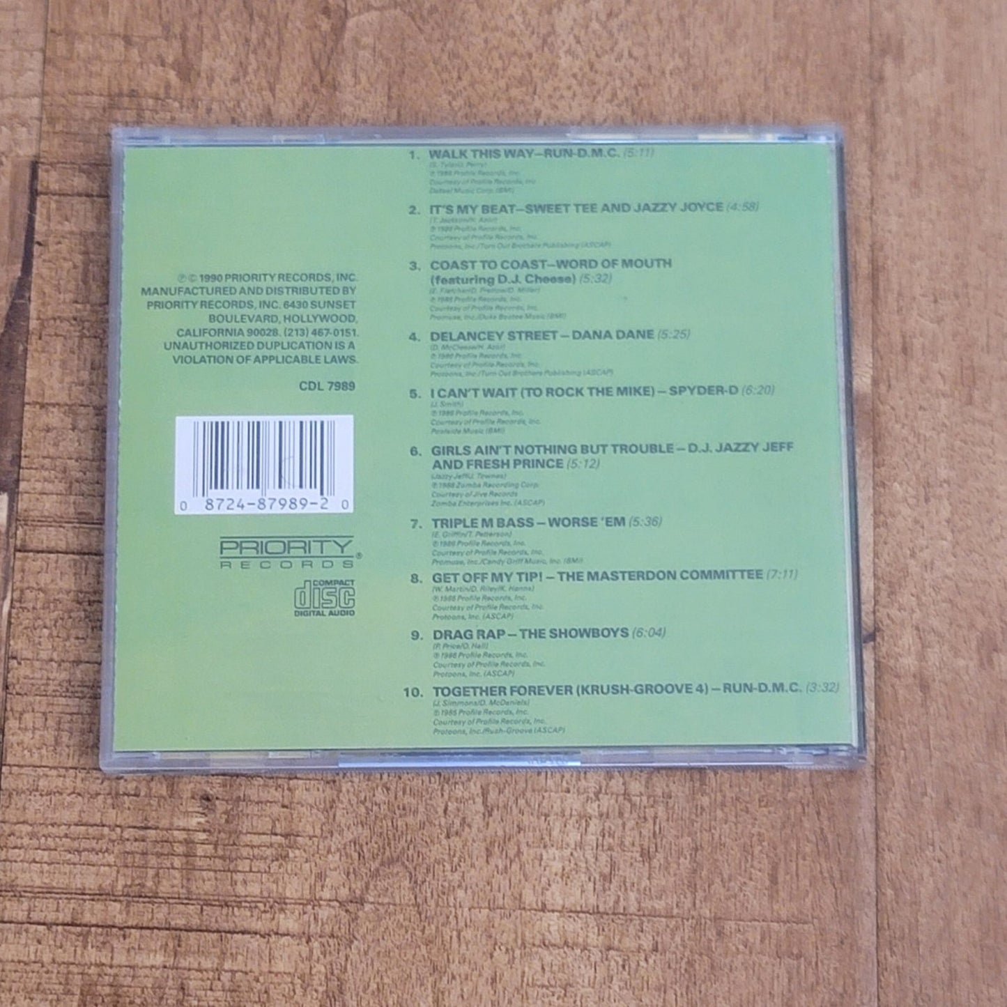Vtg 1990 Rap Masters 13 The Best of Bass CD