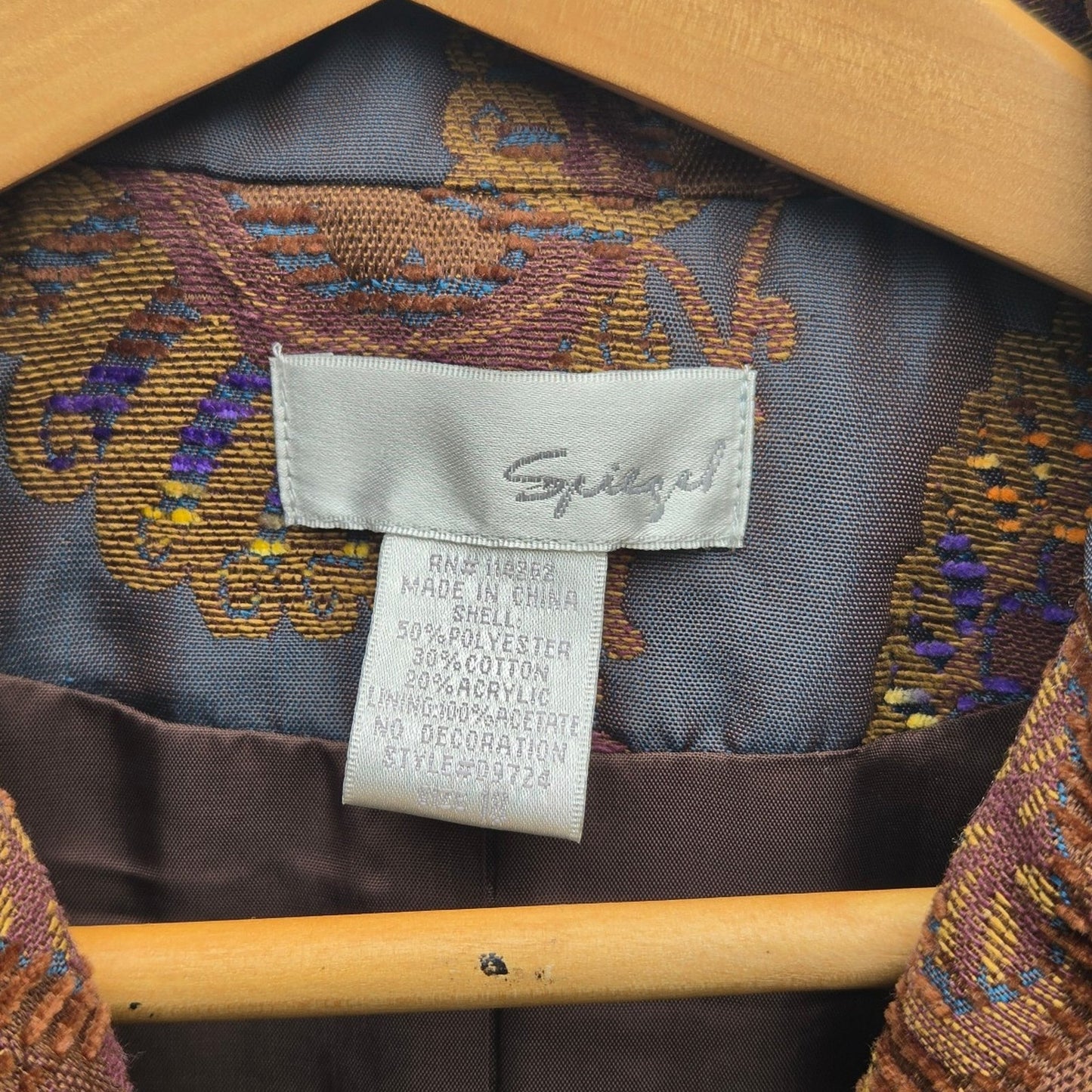 Vtg Spiegel Blazer Jacket