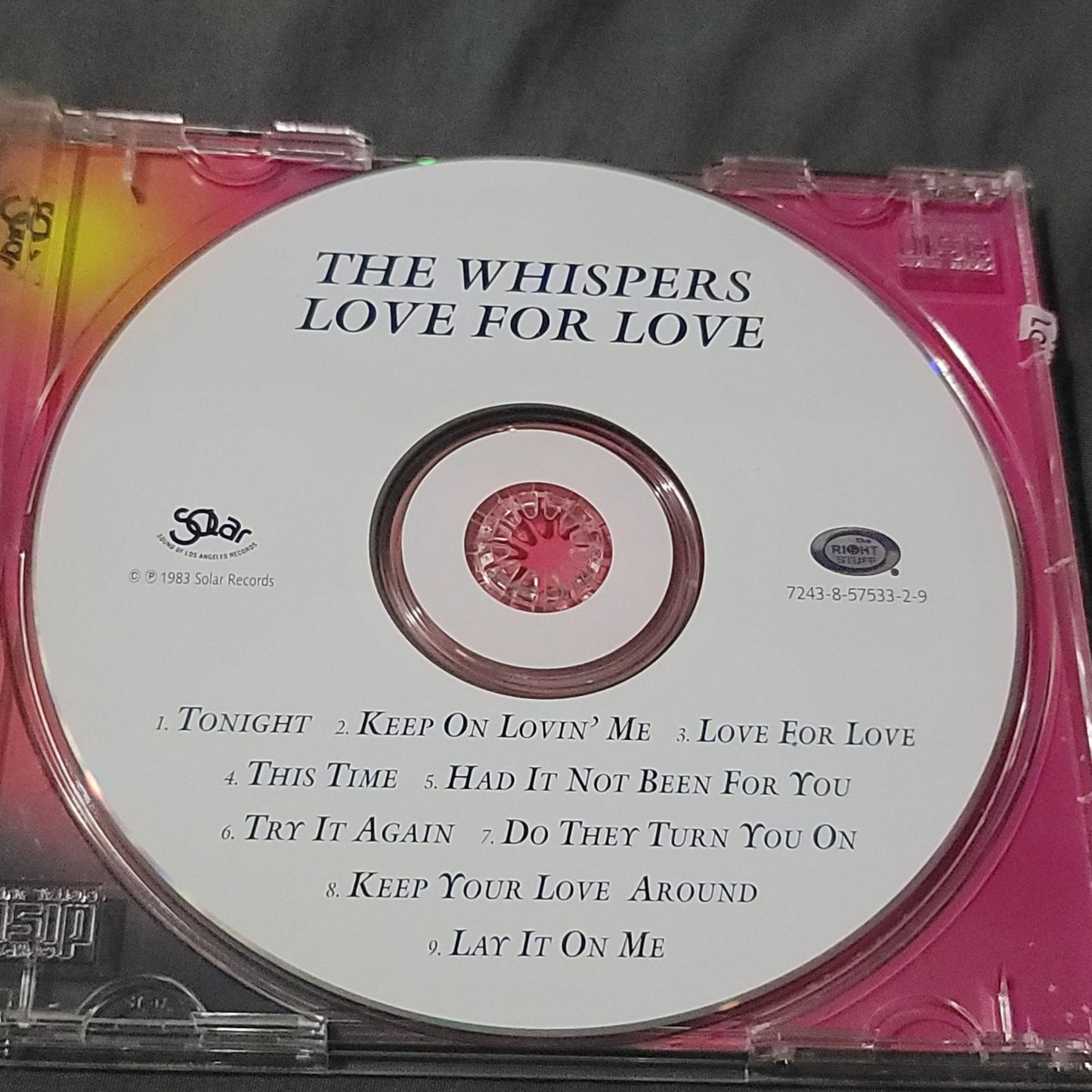 Vtg 1983 The Whispers LOVE FOR LOVE CD