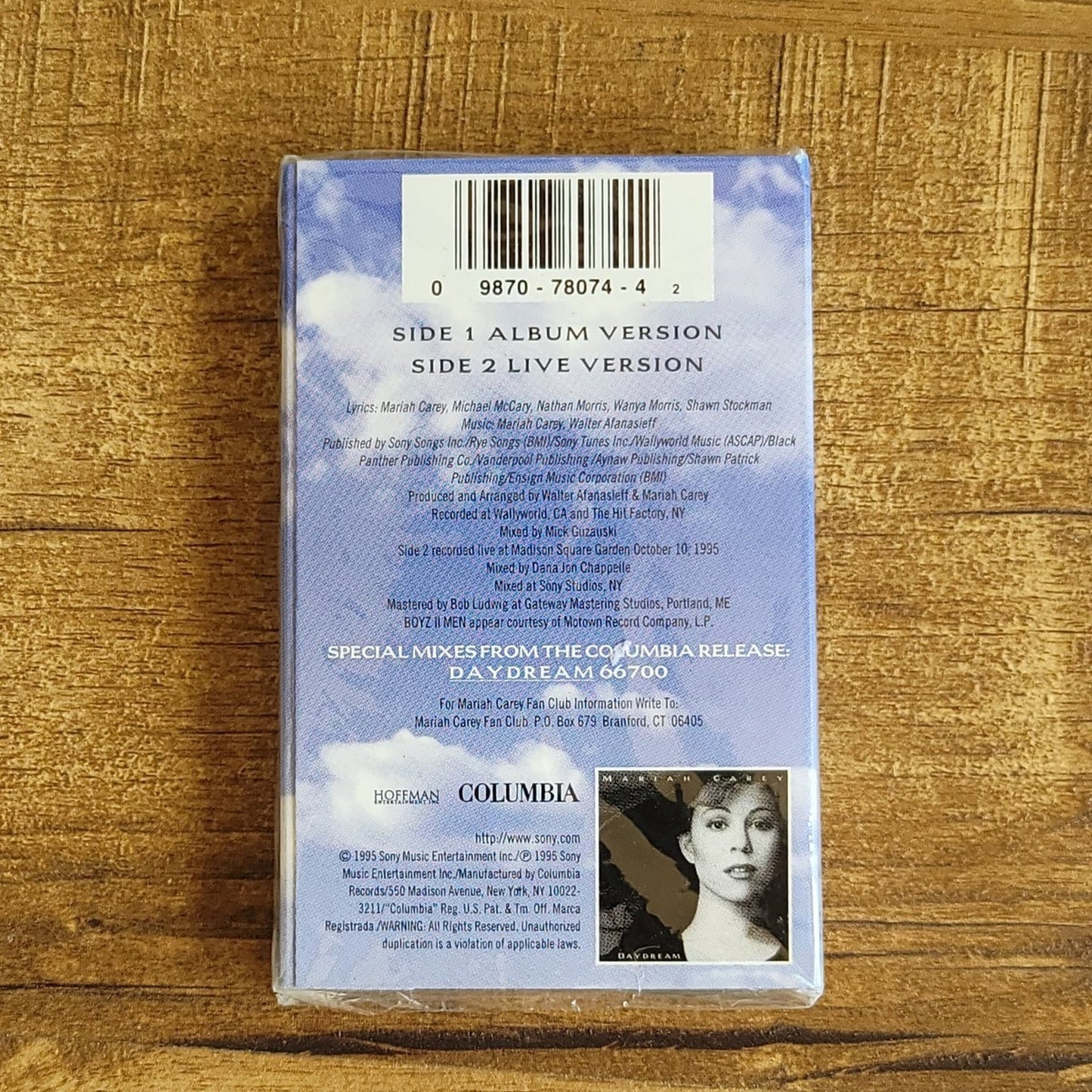 Vtg 1995 Mariah Carey & Boyz II Men ONE SWEET DAY Cassette Tape Single
