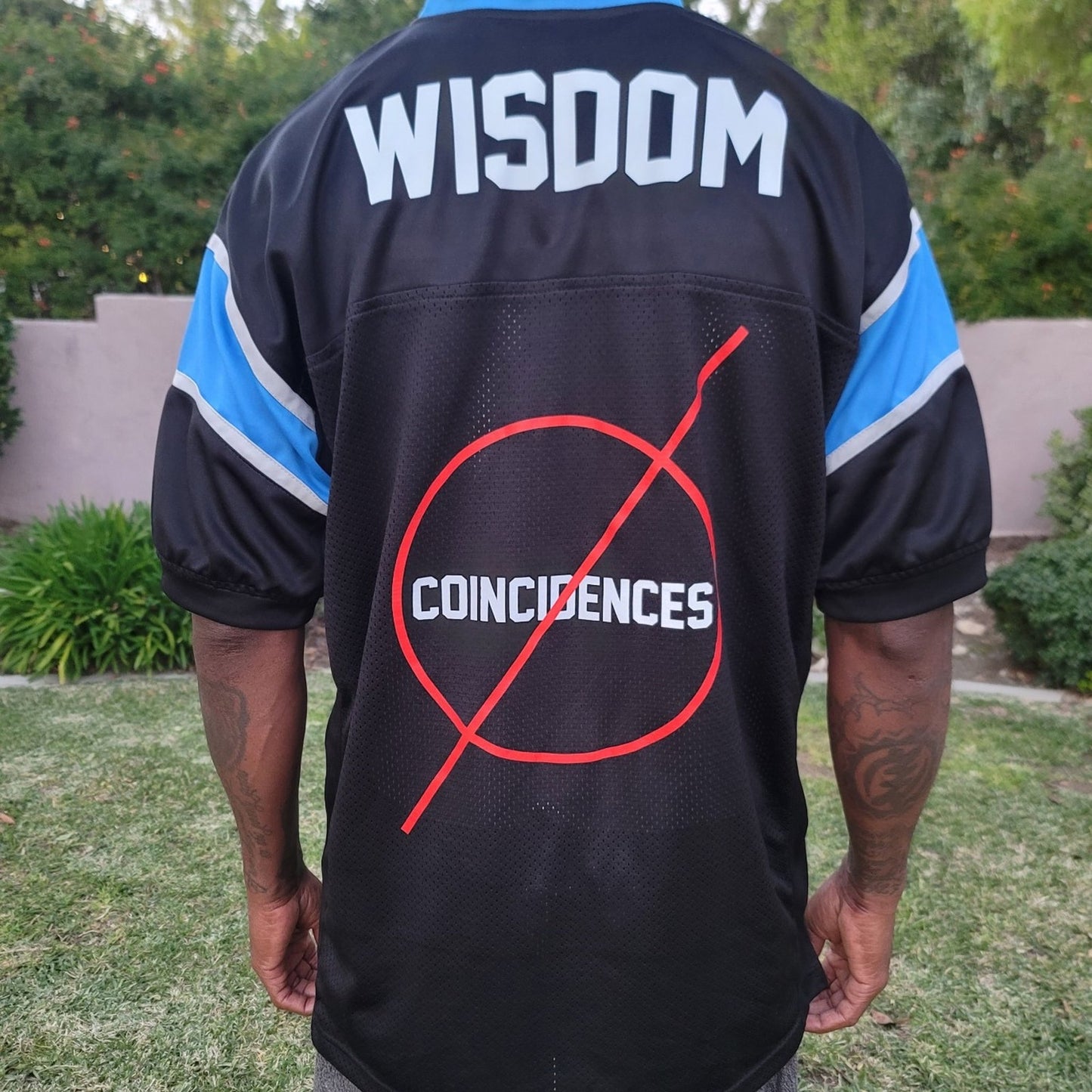 Continual Coincidences Brand Upcycled Vintage Football Jersey WISDOM
