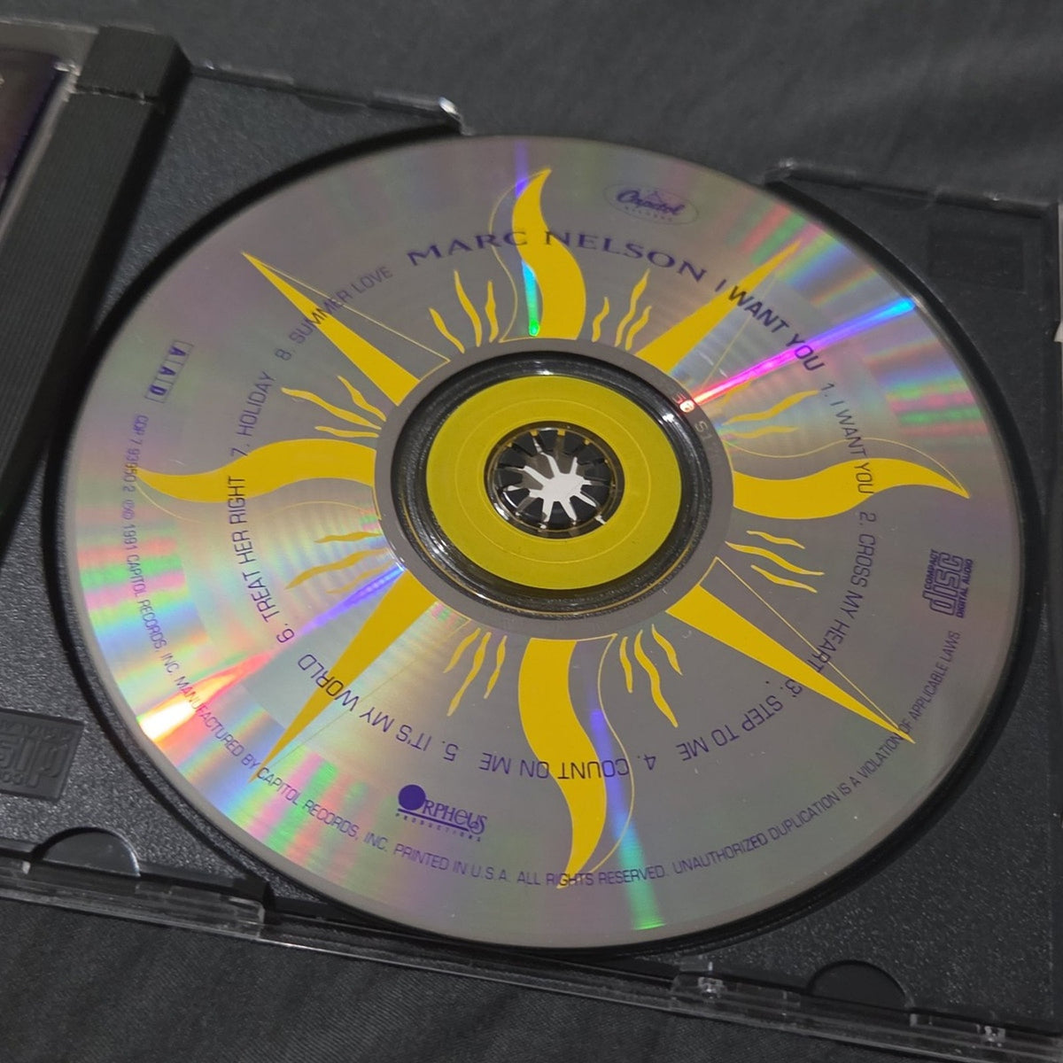 Vtg 1991 Marc Nelson I Want You CD AZ Yet