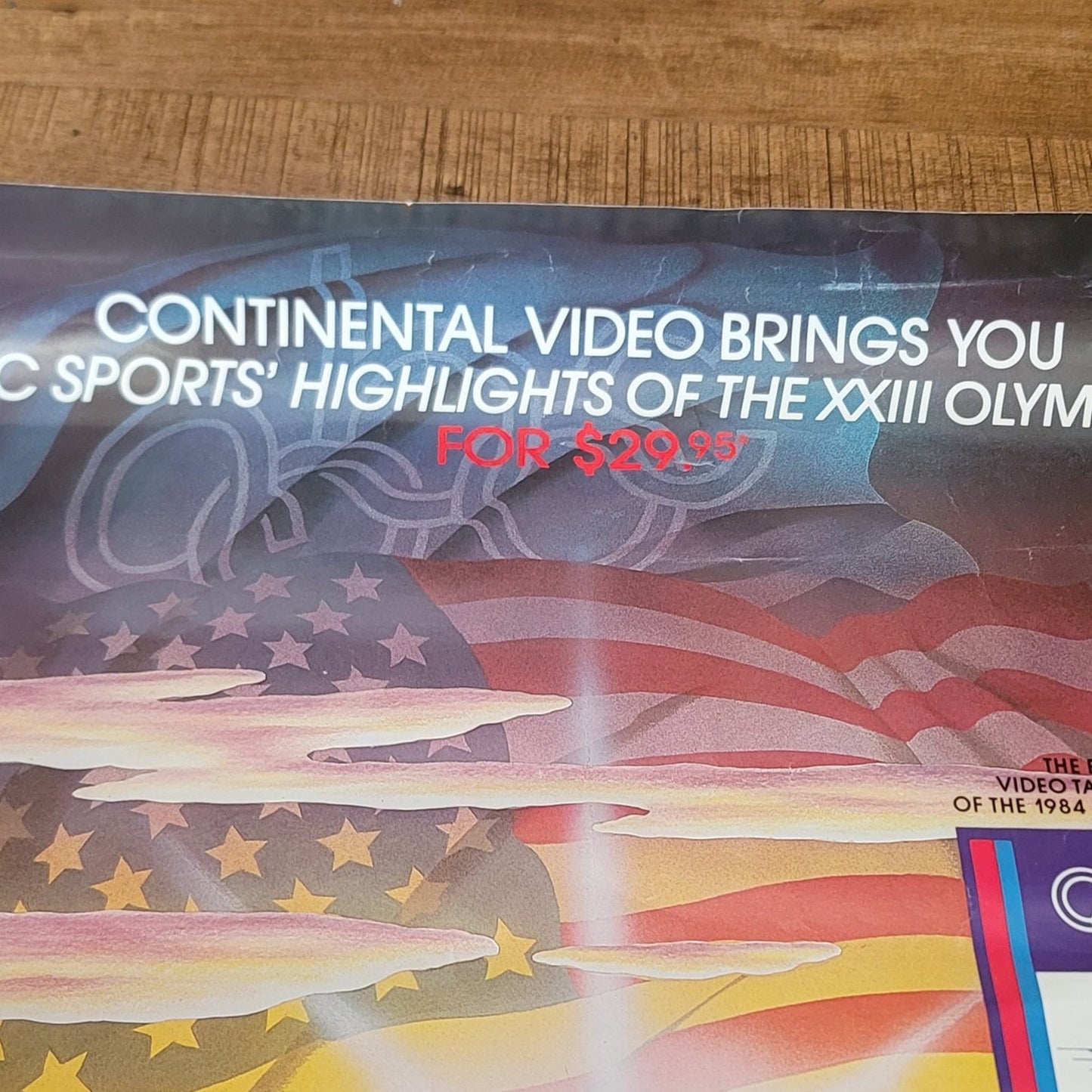 Vtg 1984 Los Angeles Olympics Poster