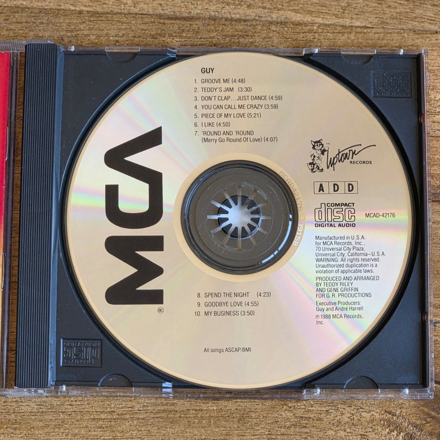 Vtg 1988 GUY SELF TITLED CD