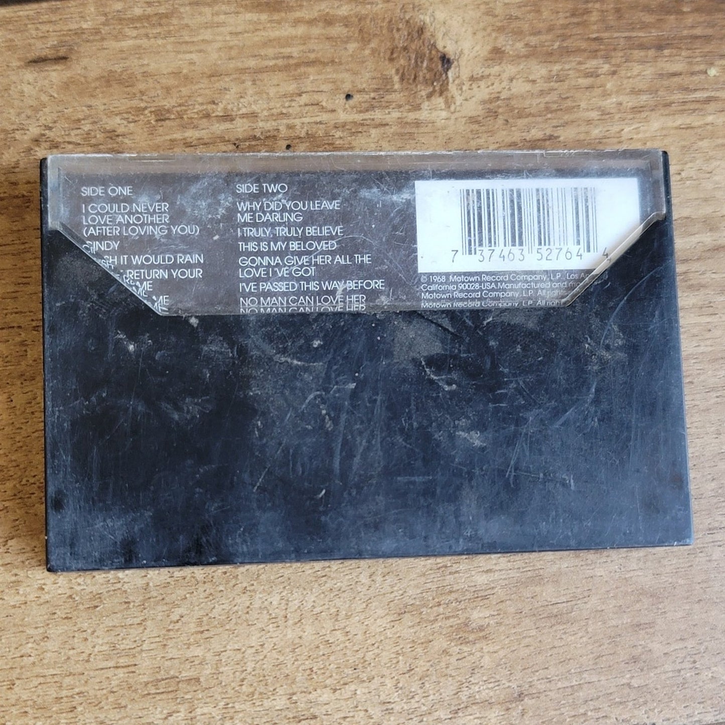 Vtg 1968 The Temptations WISH IT WOULD RAIN Cassette Tape