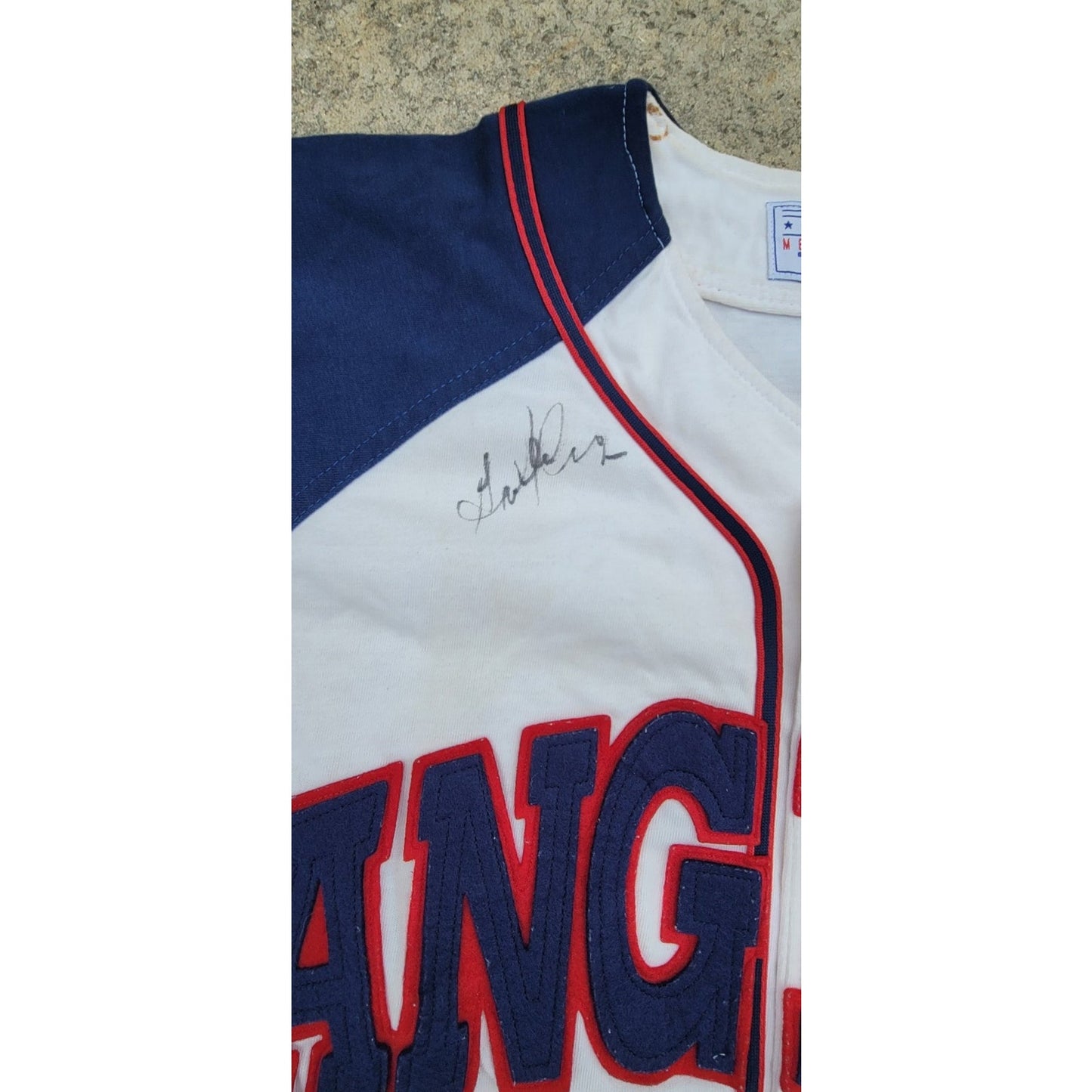 Vtg 1980s Starter California Angels Autographed Jersey