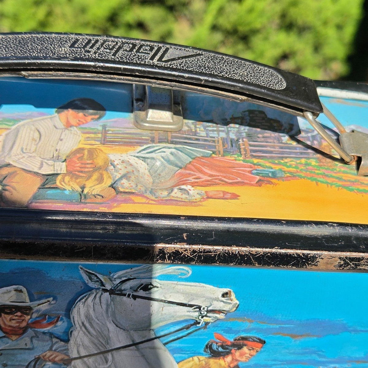 Vtg 1980 Aladdin The Legend Of The Lone Ranger Metal Lunch Box