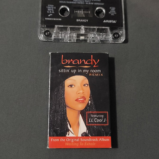 Vtg Brandy Sittin' Up In My Room Remix w/LL Cool J Single Cassette Tape