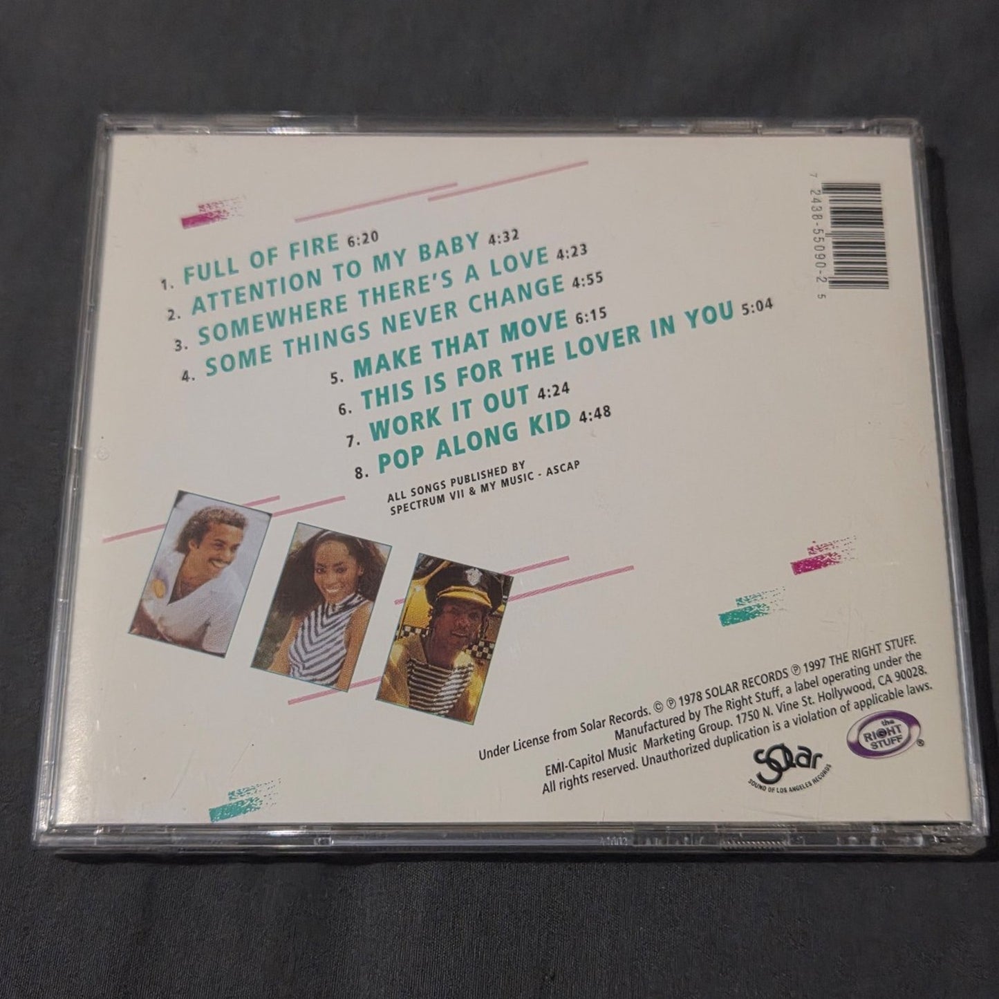 Vtg 1997 Shalamar THREE FOR LOVE CD w/HYPE STICKER
