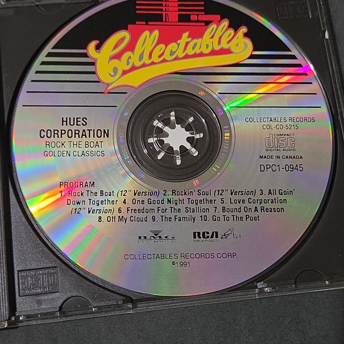 Vtg 1991 The Hues Corporation ROCK THE BOAT GOLDEN CLASSICS CD (CANADA IMPORT)