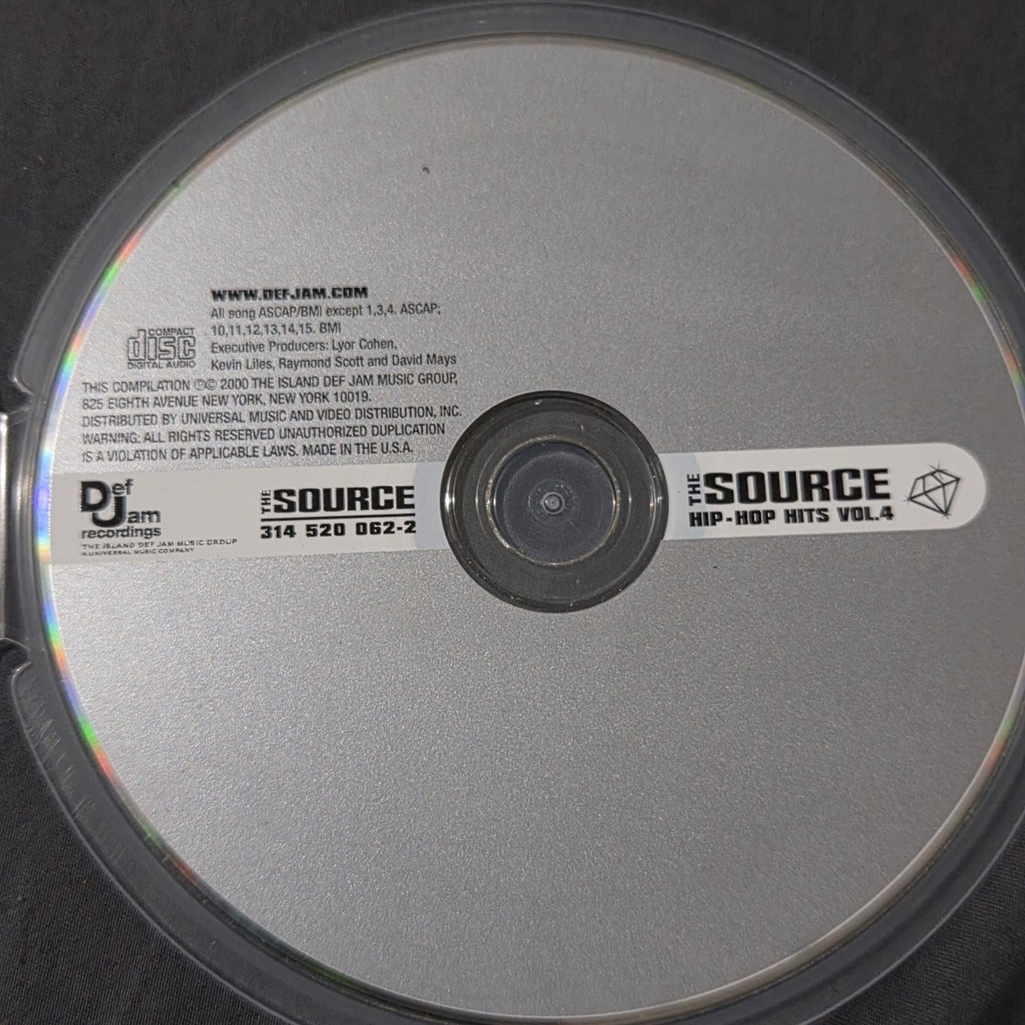 Vtg 2000 The Source HIP HOP HITS 4 CD Hip Hop Rap