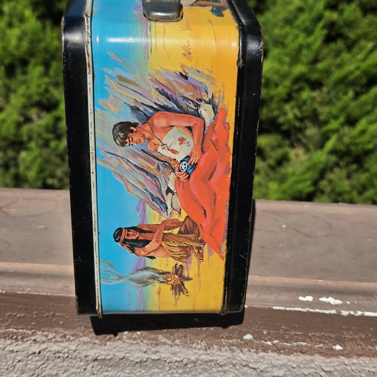 Vtg 1980 Aladdin The Legend Of The Lone Ranger Metal Lunch Box