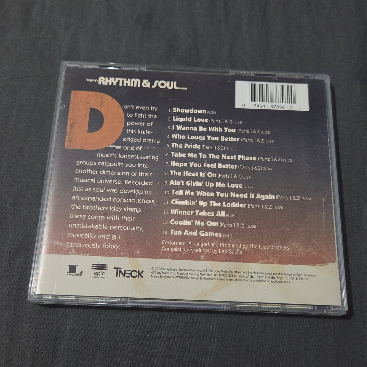 Vtg 1995 The Isley Brothers Funky Family CD